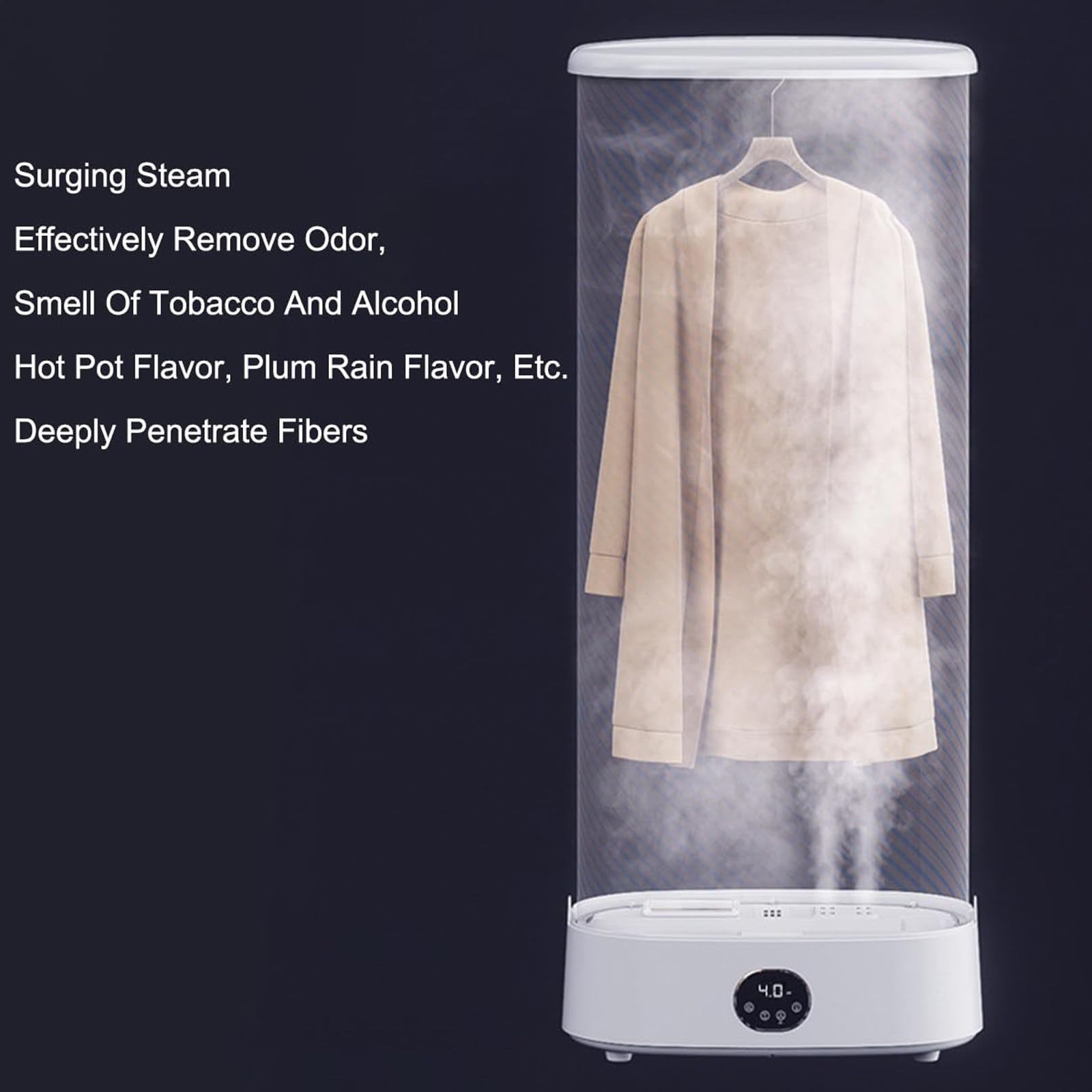 360° Hot Air Circulation Portable Dryer - Intelligent Programmed Disinfection & Drying, Foldable Steam Hanger for Clothes & Fabrics - Perfect for Travel, Apartments & Small Spaces