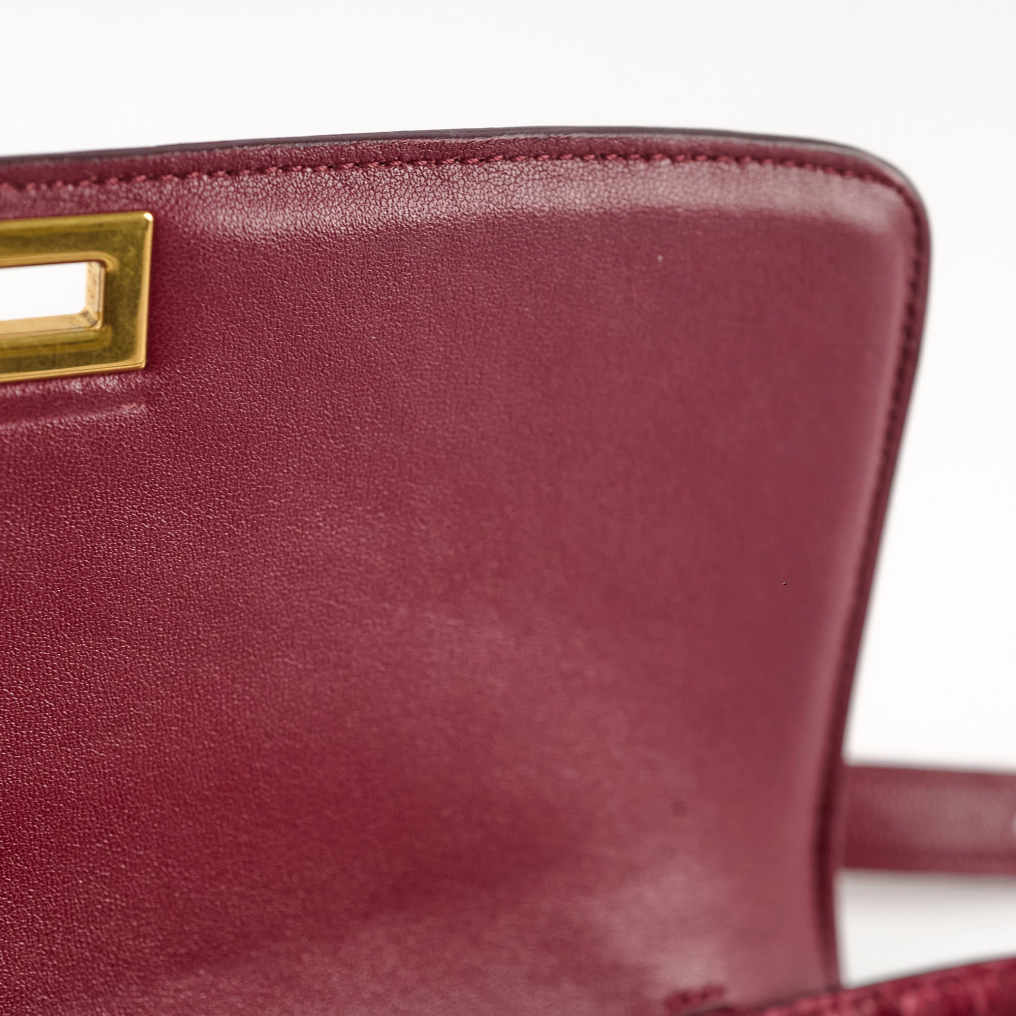 Celine Python Medium Classic Box Bag in Burgundy - Luxury Crossbody Purse for Women, Perfect for Work, Evening & Special Occasions