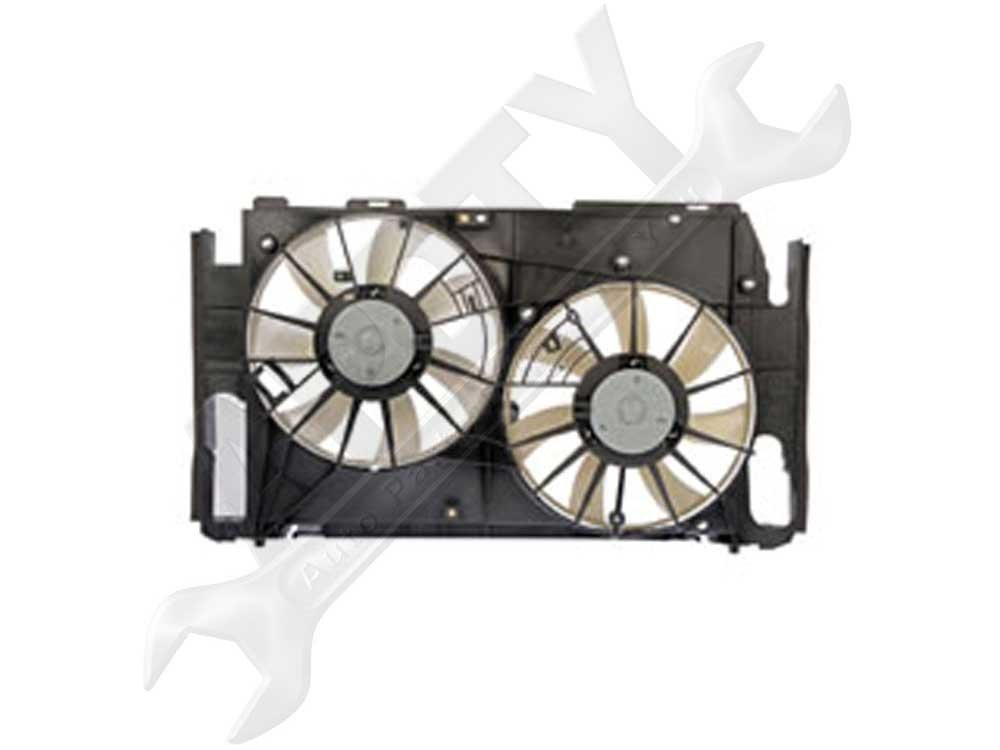 APDTY 731623 Dual Radiator & AC Condenser Cooling Fan Assembly Replacement - Compatible with Select Vehicle Models - Perfect for Engine Cooling & AC System Performance