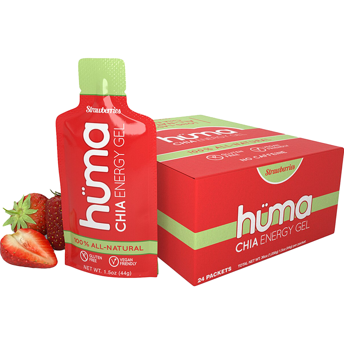 Huma Chia Gel - Organic Chia Seed Energy Gel for Runners, Athletes & Outdoor Enthusiasts - Natural Endurance Booster for Marathon, Hiking & Workouts - Vegan, Gluten-Free & Non-GMO