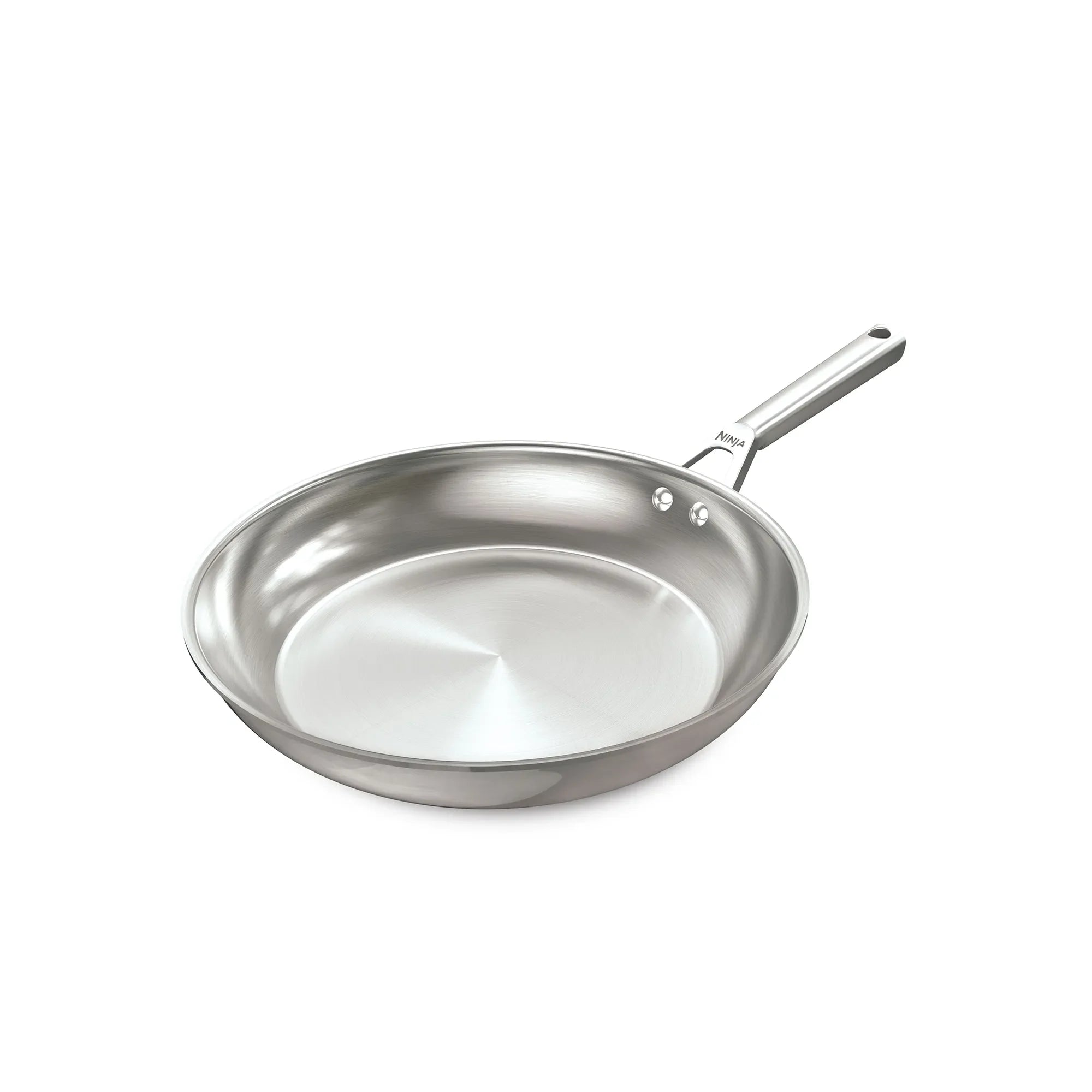 Ninja EverClad Commercial Grade Stainless Steel 30cm Fry Pan - Professional Nonstick Skillet for Searing, Sauteing & Frying - Perfect for Home Kitchen & Restaurant Use