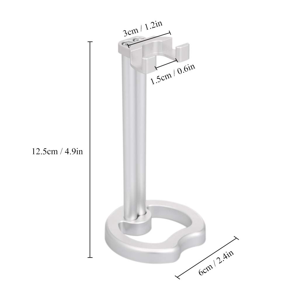 Premium LAURAG Metal Razor Stand for Men - Heavy Duty Safety Razor Holder & Shaver Organizer - Perfect for Bathroom Countertop, Travel & Grooming Essentials Storage