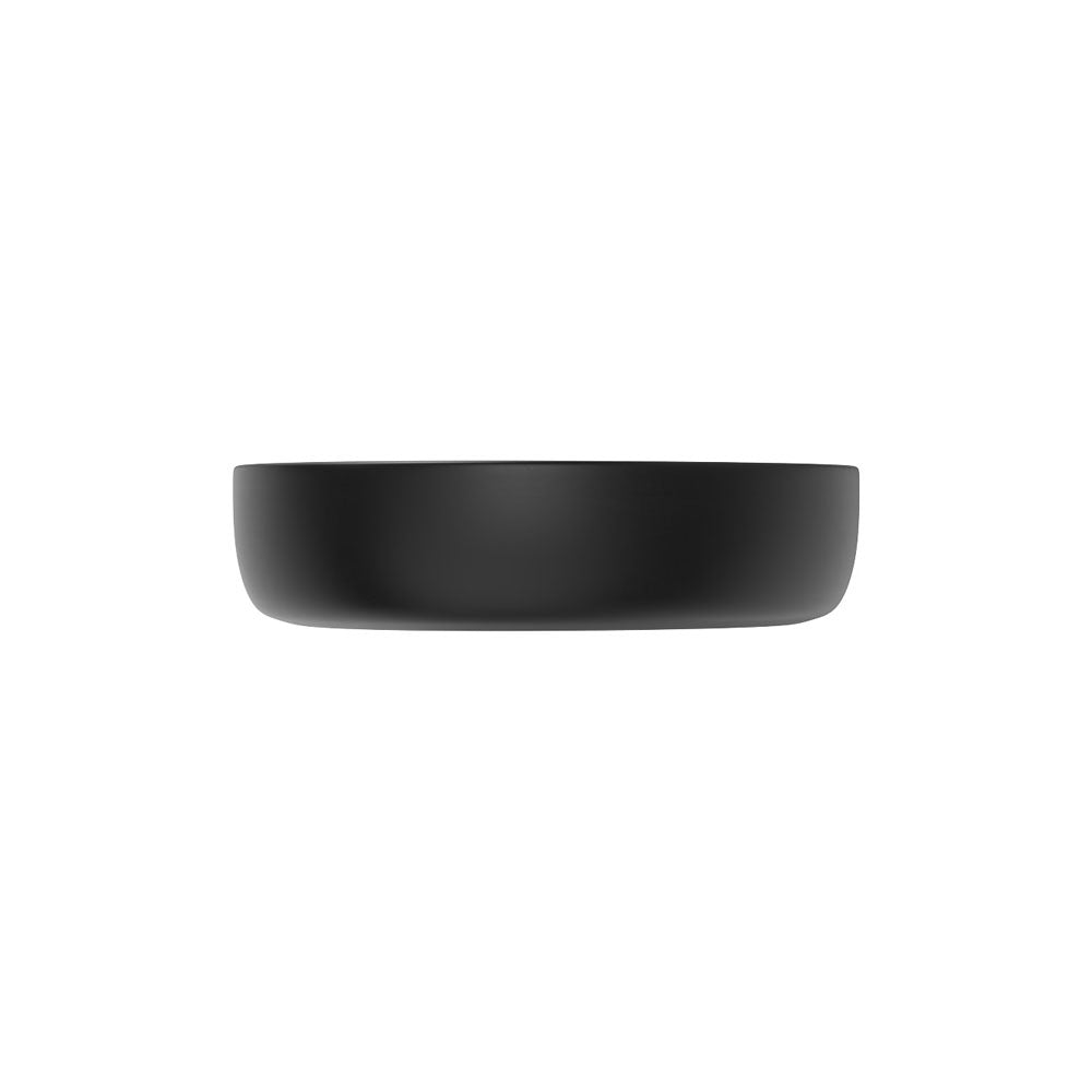 Fienza RB486B Pebble Small Above Counter Bathroom Sink, Matte Black - Perfect for Modern Vanities and Powder Rooms
