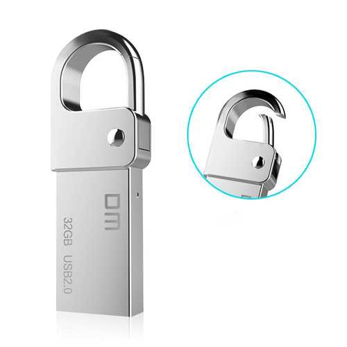 32GB Waterproof USB Flash Drive with Buckle Design - Aluminum USB 2.0 Memory Stick for Outdoor, Travel & Data Storage (Perfect for Hiking, Camping & Office Use)