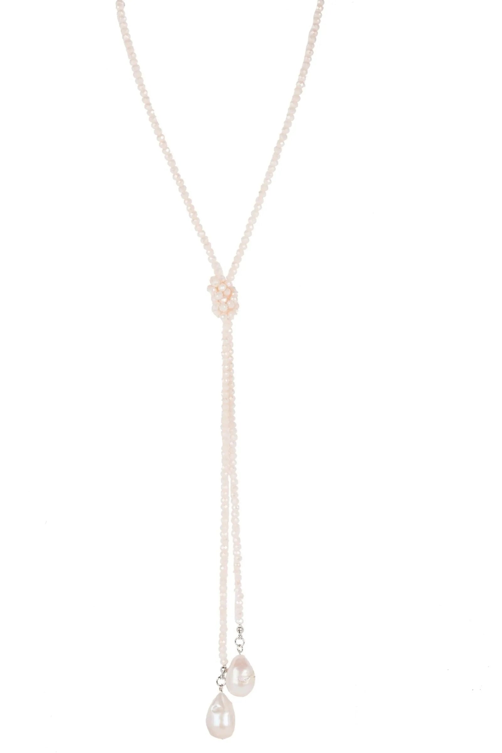 Elegant Baroque Knotted Pearl Drop Necklace for Women - Vintage Style Jewelry Gift for Bridal, Party & Special Occasions