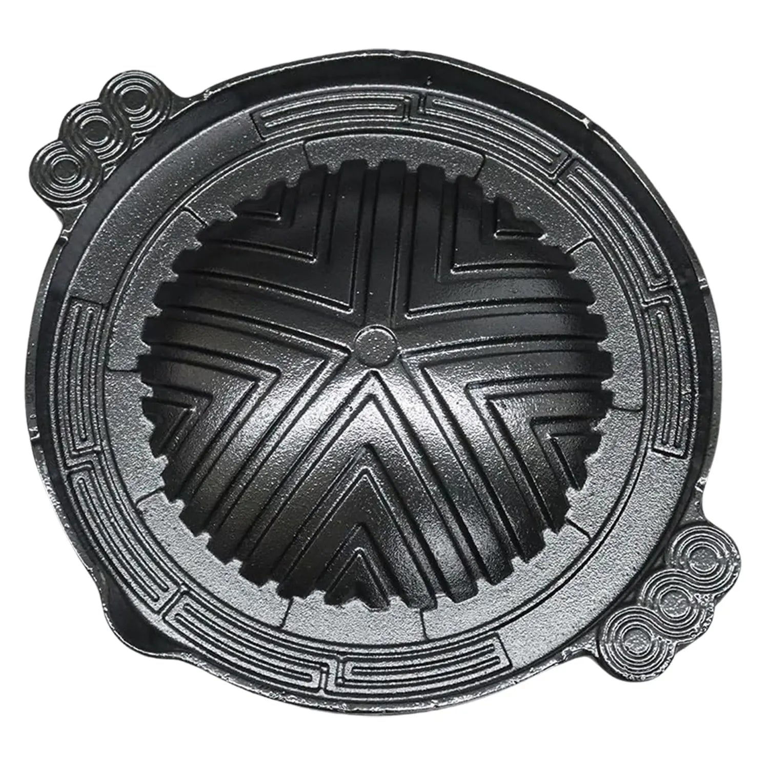 Premium Asahi Chuzo Cast Iron Genghis Khan Grill Pan - Authentic Japanese BBQ Grill for Indoor/Outdoor Cooking - Perfect for Camping, Backyard Parties & Asian Cuisine
