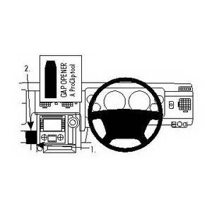 ClicOn No Holes Angled Dash Mount for Hummer H2 (2008-2011) - Secure Phone Holder for Off-Road Driving & Navigation