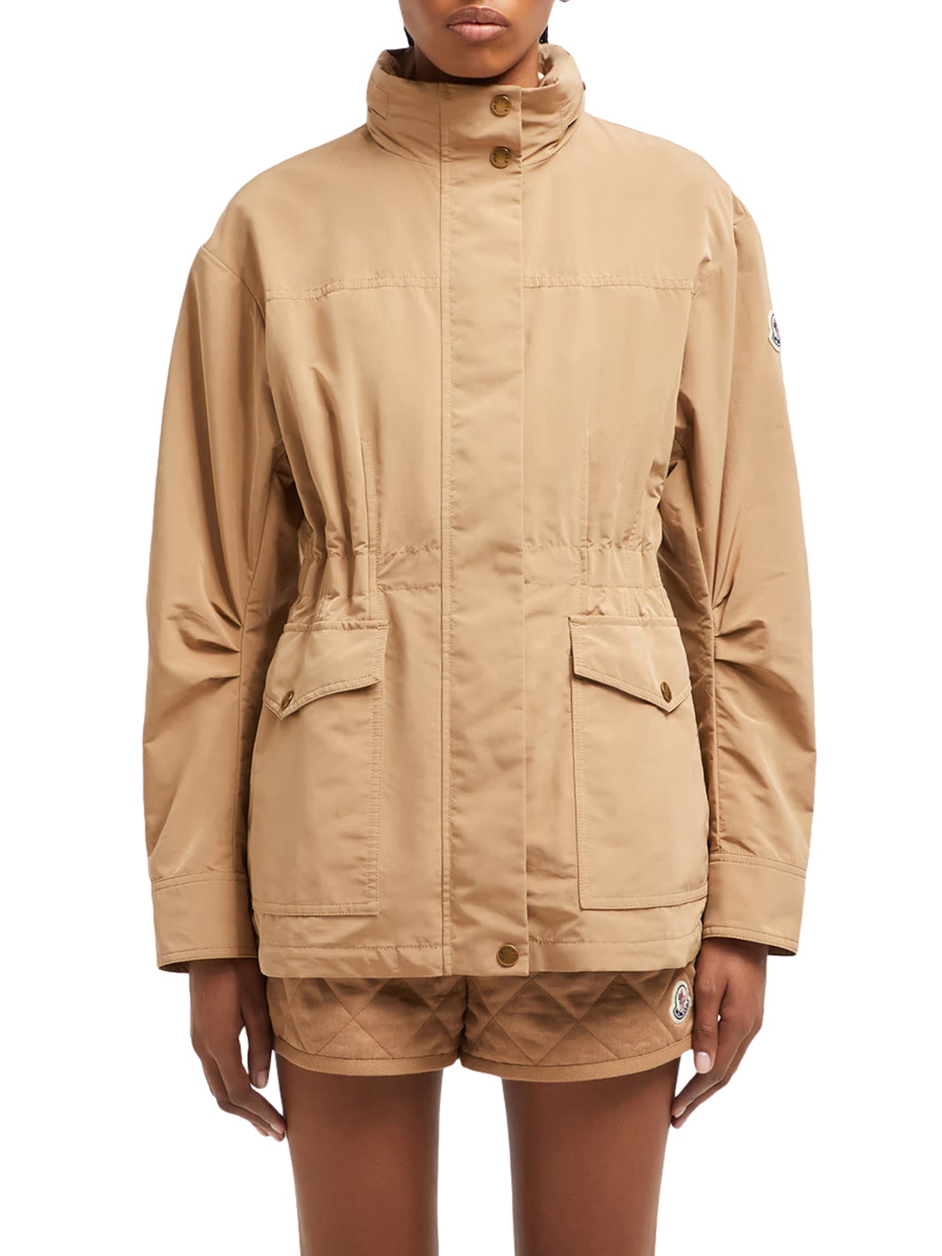 Moncler Parka Nades Nude Neutrals 1A00101598E6 22G Dark Beige - Stylish Winter Coat for Women, Waterproof & Warm, Perfect for Outdoor Activities & Cold Weather Fashion