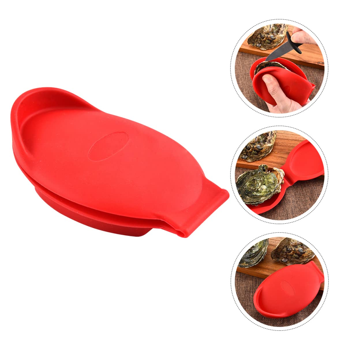 UPKOCH 3-Pack Silicone Pot Holders - Heat Resistant Oven Gloves & Kitchen Clamp for Cooking, Baking, Grilling - Perfect for Handling Hot Pots, Pans, BBQ, and Seafood Shucking - Durable Household Protective Tools