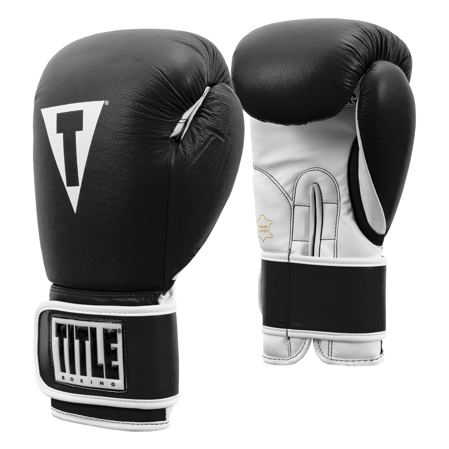 TITLE Boxing Pro Style Leather Training Boxing Gloves 3.0 - Premium Leather Punching Mitts for Boxing, MMA & Kickboxing - Ideal for Training, Sparring & Fitness Workouts