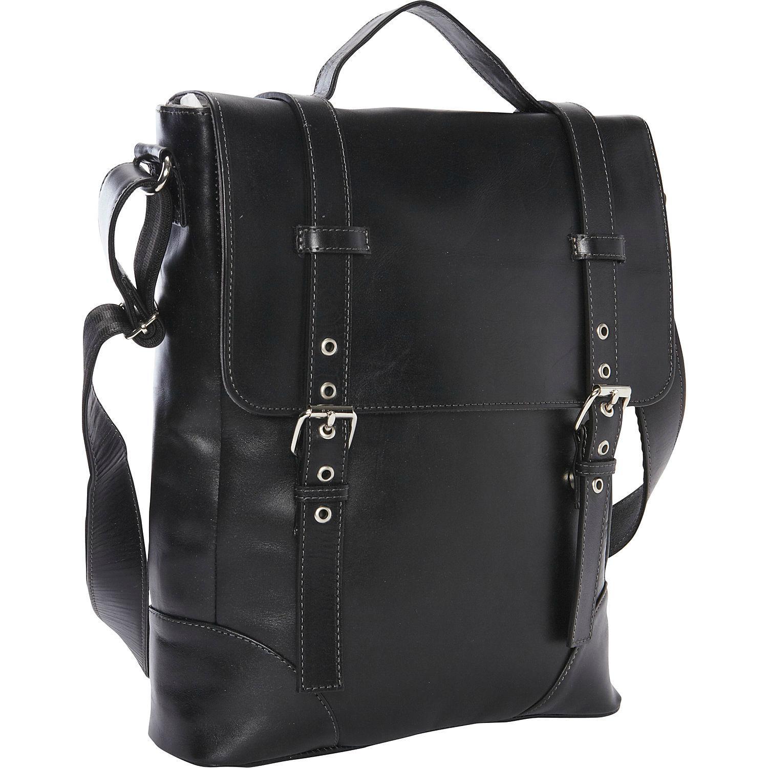 Premium Genuine Leather Mayan Deluxe Vertical Briefcase for Business Professionals - Stylish Laptop Bag for Office, Travel & Executive Meetings