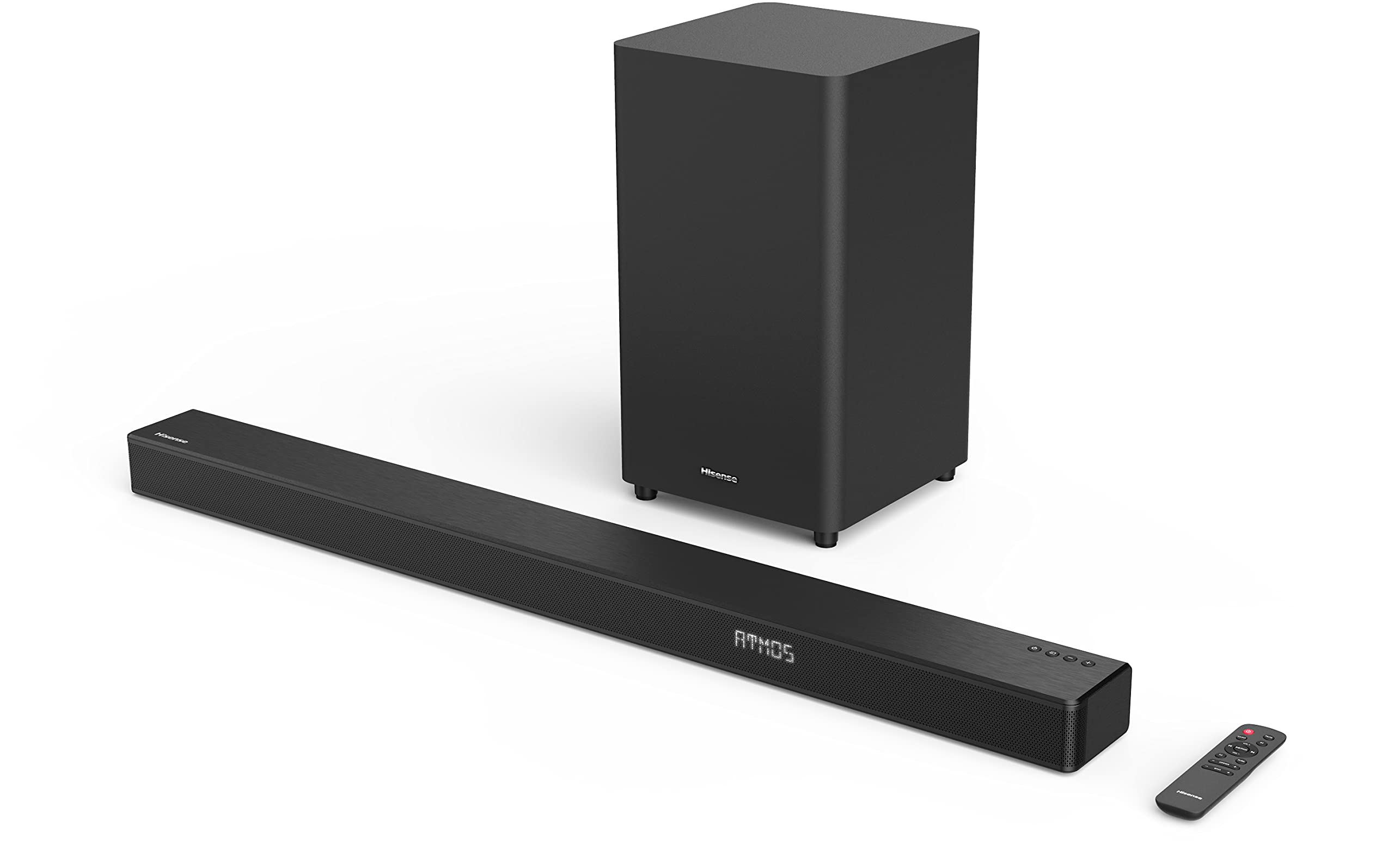 Hisense HS312 3.1 Channel Sound Bar with Wireless Subwoofer - 300W Dolby Atmos Sound System, 4K HDR Pass-Through, Bluetooth & HDMI Connectivity - Perfect for Home Theater, Gaming & Roku TV Entertainment