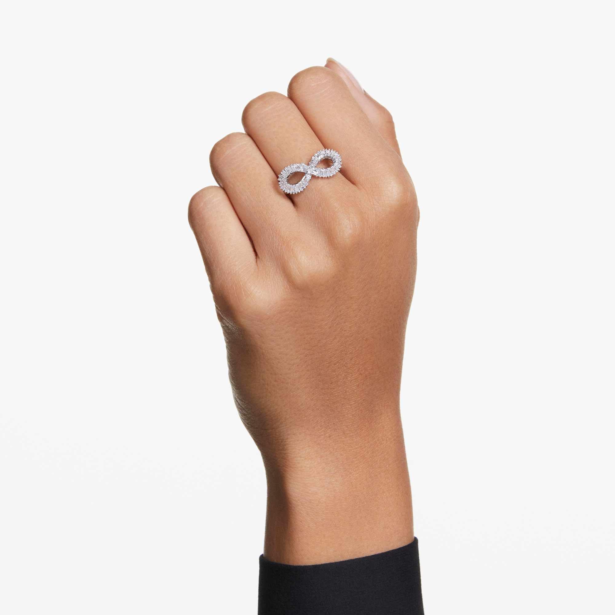 Swarovski Hyperbola Cocktail Ring - Infinity Design Elegant Crystal Jewelry for Women | Perfect for Parties, Weddings & Special Occasions