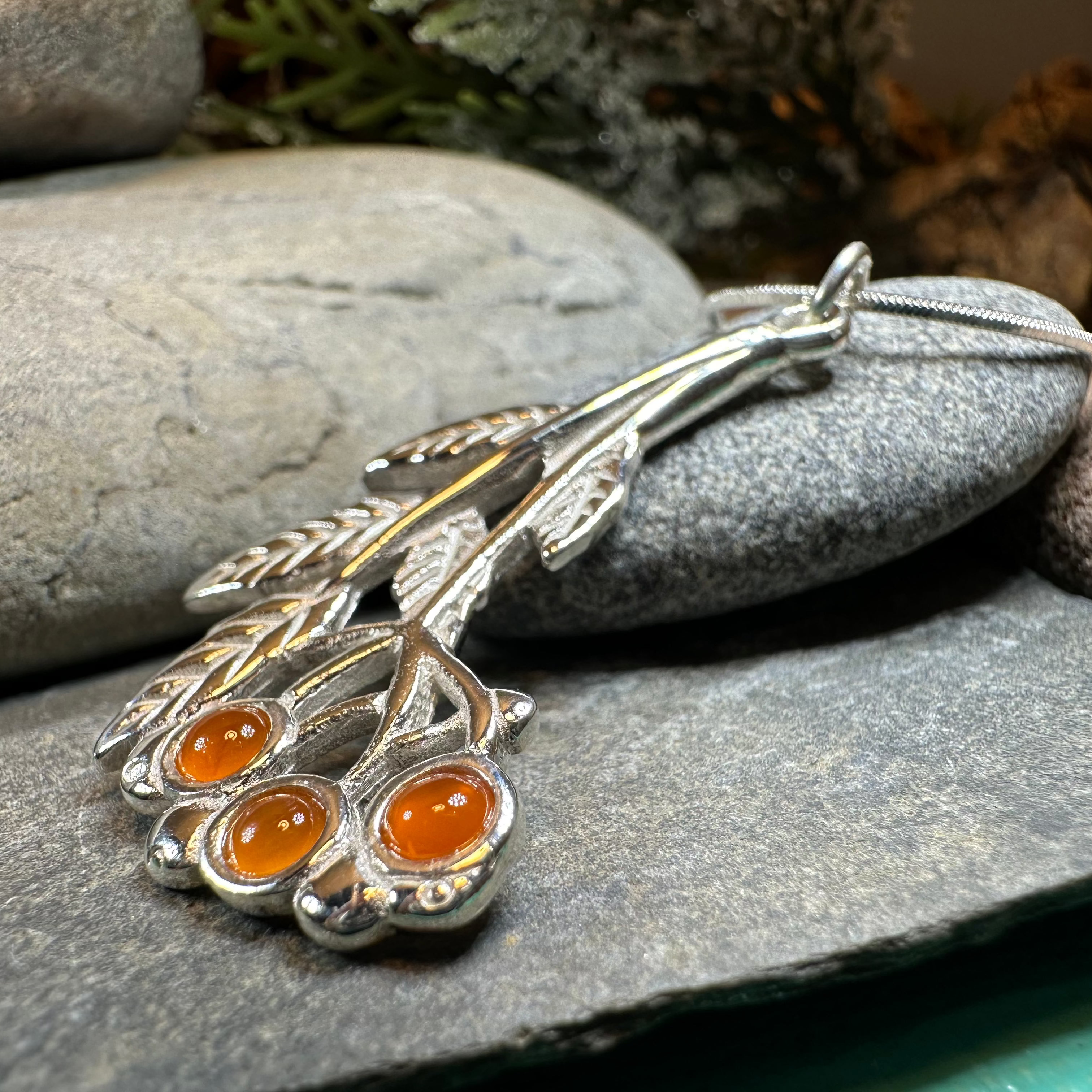 Rowan Tree of Life Necklace - Sterling Silver Pendant with Celtic Knot Design - Spiritual Jewelry for Women - Perfect for Meditation, Yoga & Gift Giving