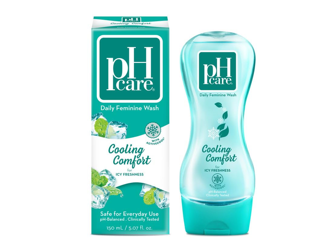 Intimate Wash with Active Cool Formula - 150ml Feminine Hygiene for Freshness & Comfort | Ideal for Daily Use, Post-Workout & Travel