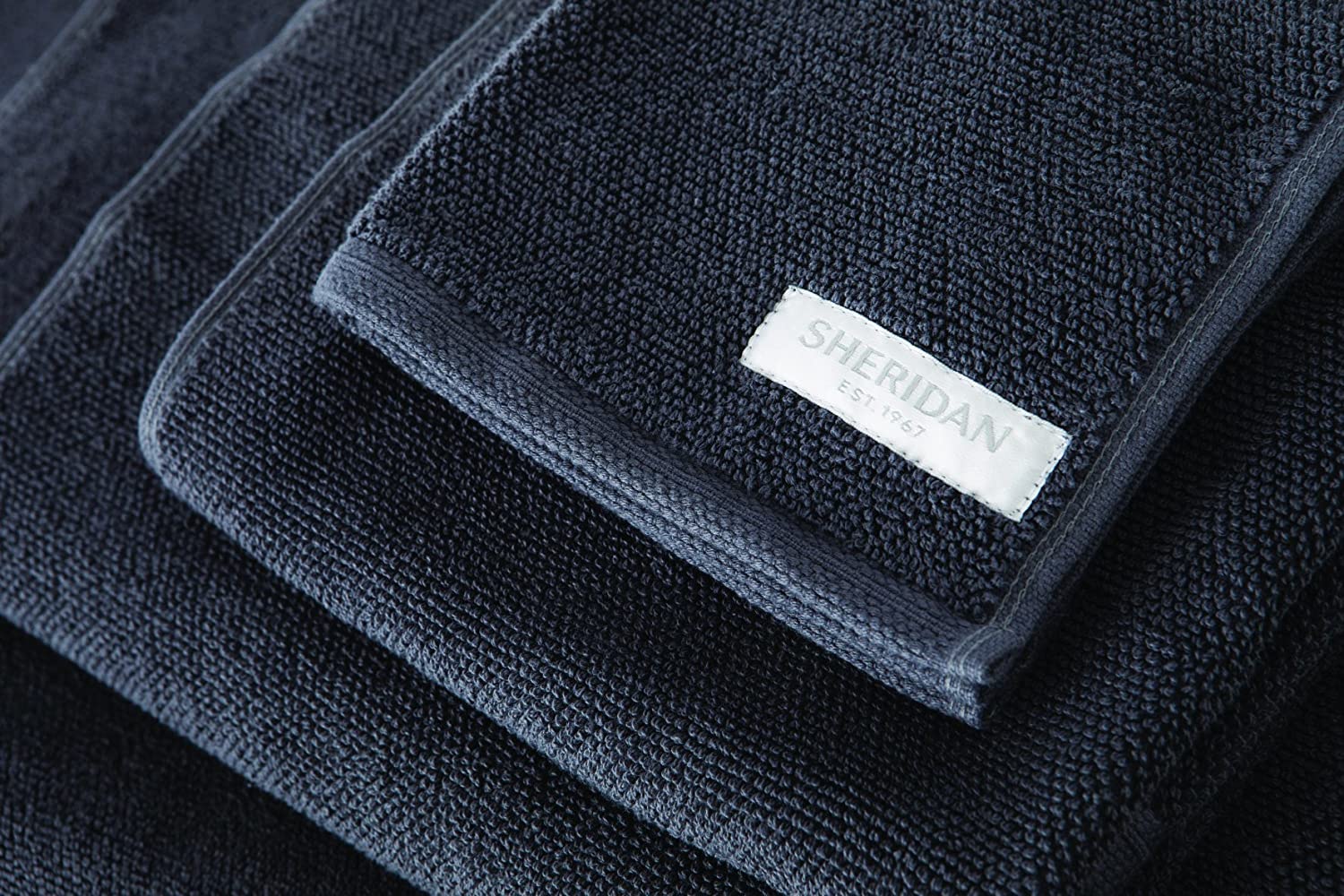 Sheridan Premium Cotton Twist GRAPHITE Bath Towel Set - Ultra Soft & Absorbent for Spa, Bathroom & Poolside Luxury