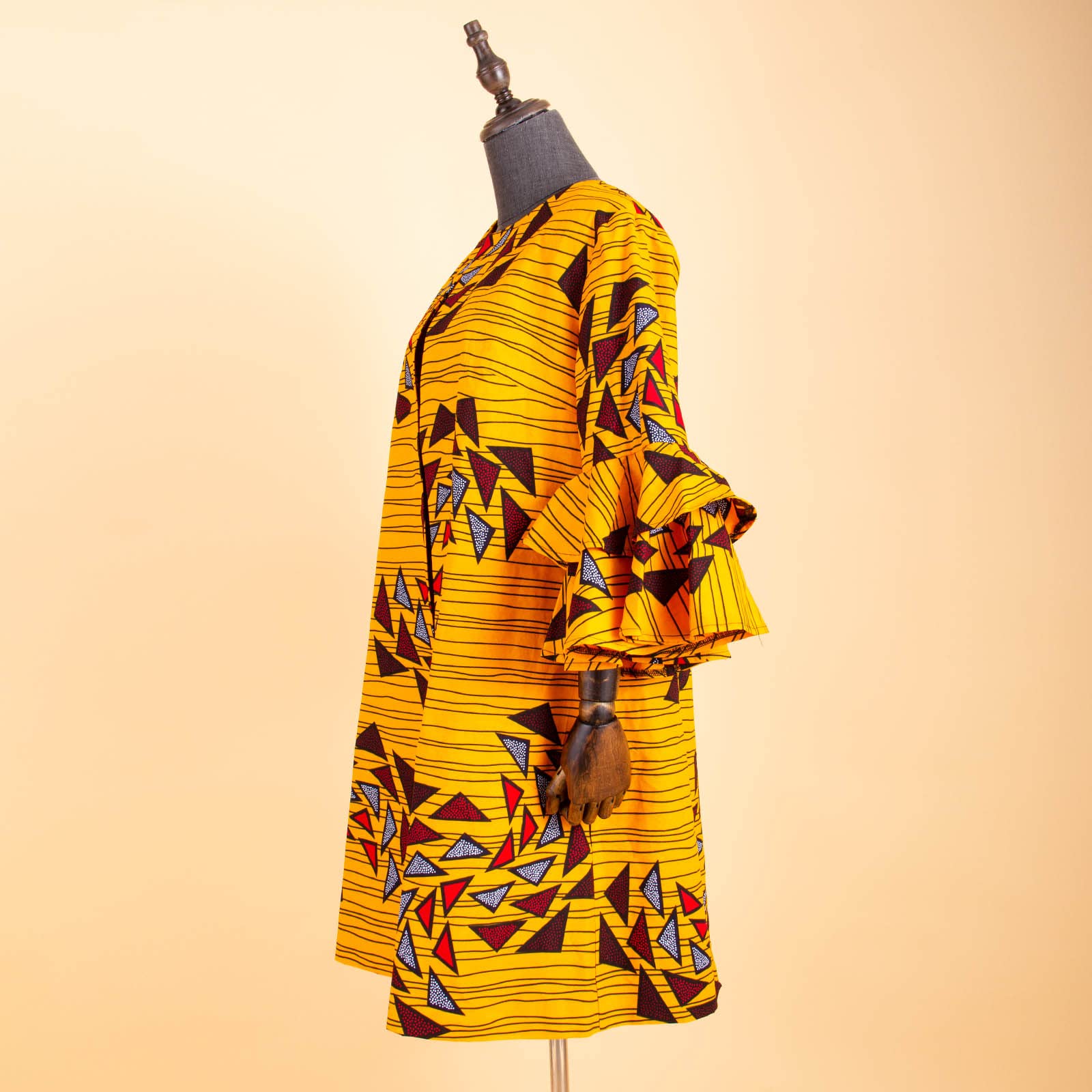 African Print Women's Long Coat Jacket - Ankara Wax Dashiki Tops for Casual Wear, Parties & Special Occasions