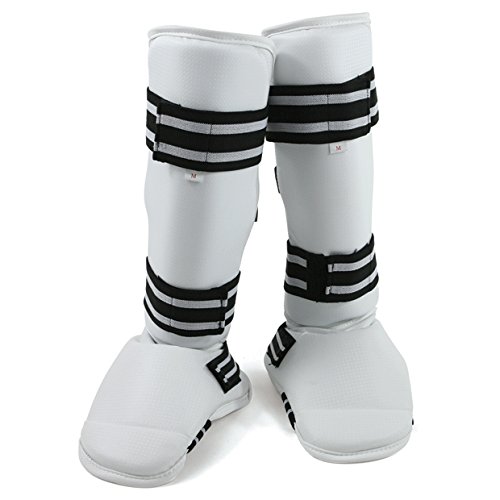 Kids Vinyl SHIN & Instep Guard - Black Soccer Shin Guards for Youth - Perfect for Training & Matches