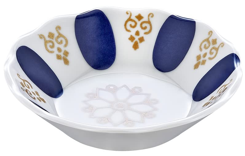 Authentic Turkish Tea Glass Saucers Set - 6 Pcs Blue Melamine Tea Cup Plates (3.9 Inch) Unbreakable Traditional Design for Home, Cafe & Gift - Perfect for Serving Turkish Tea, Coffee & Desserts