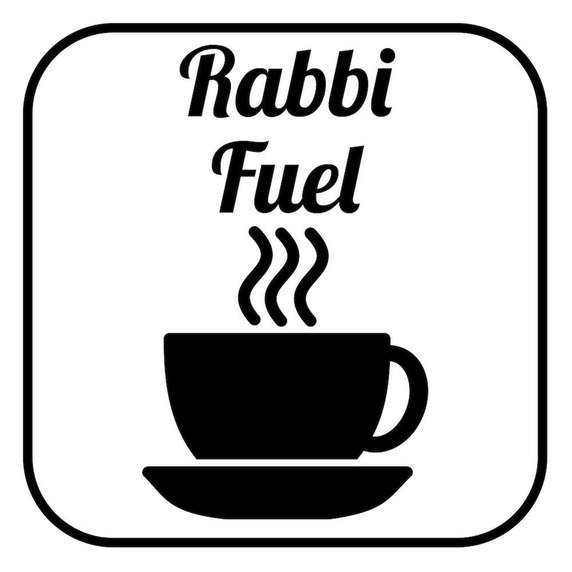 Rabbi Fuel 11 oz (325 ml) Ceramic Coffee Mug - Perfect for Hot Beverages, Office Use & Gift Giving