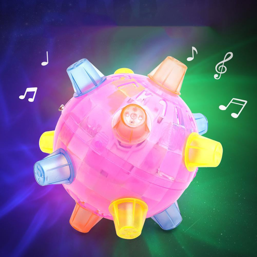 Interactive LED Jumping Vibrating Ball for Dogs & Cats - Fun Pet Toy for Indoor/Outdoor Play, Training & Exercise - Glowing Light Up Ball for Nighttime Fetch & Entertainment