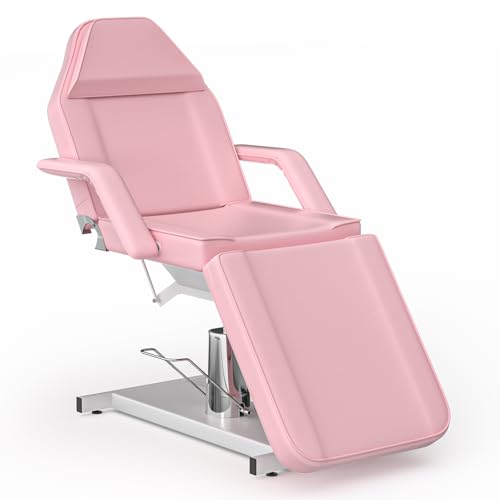 Pink Hydraulic Tattoo Bed