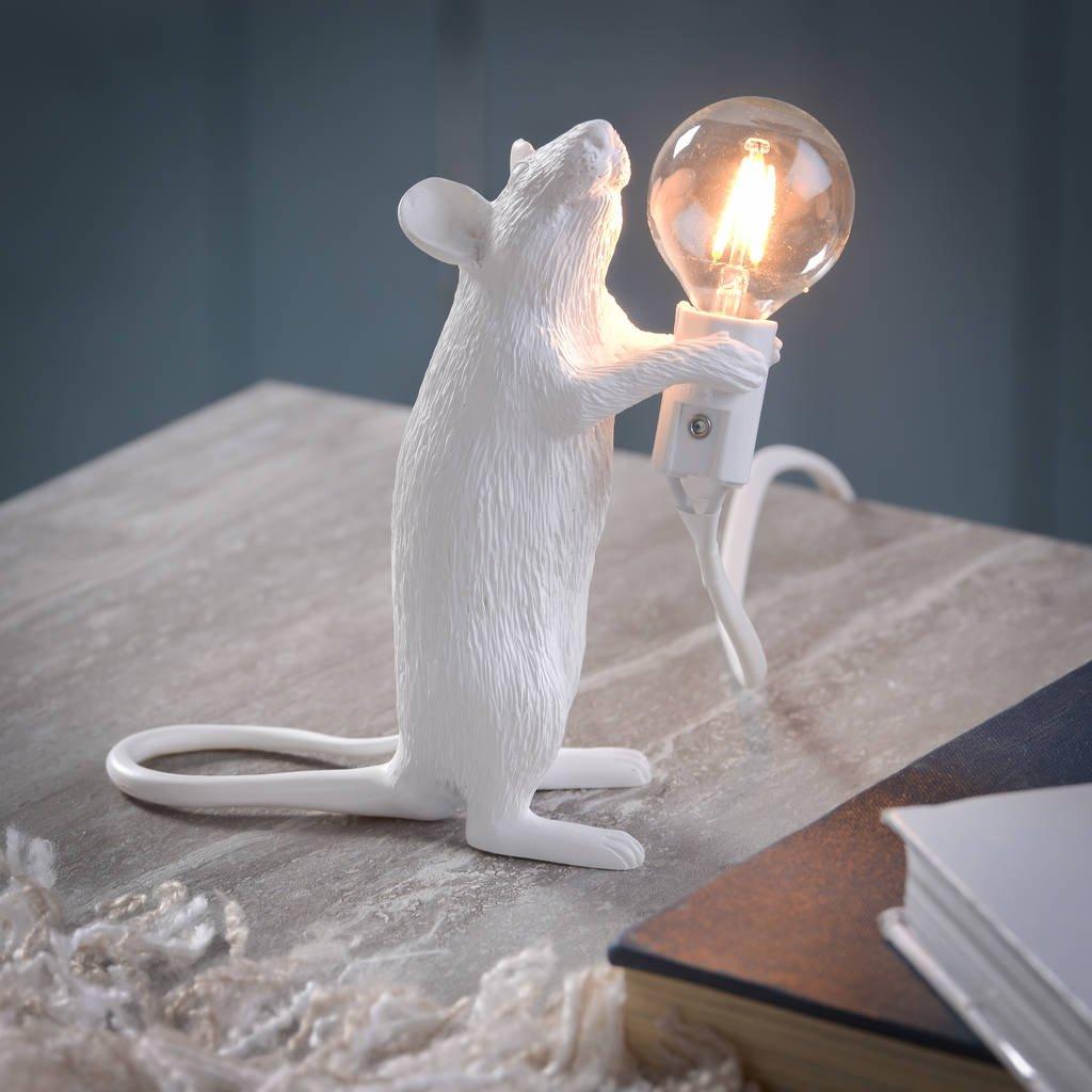 USB Rechargeable Wireless LED Mouse Table Light - Adjustable Brightness for Laptop, Office, Reading & Night Use