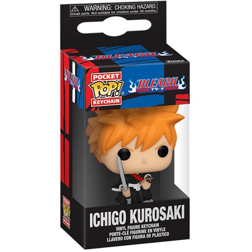 Bleach Ichigo Kurosaki Shikai FB Pocket Pop! Vinyl Keychain - Anime Collectible for Backpacks, Keys & Cosplay Accessories