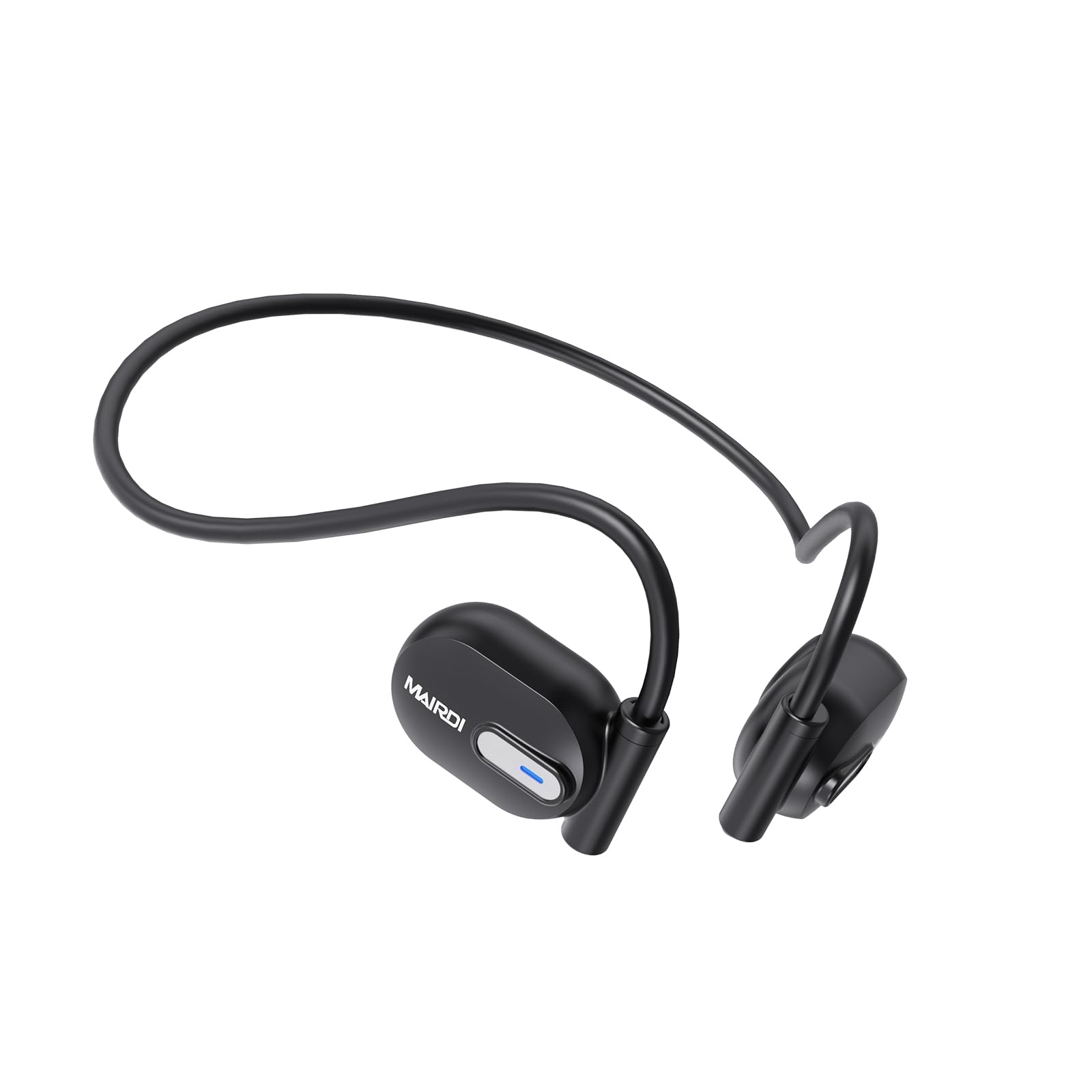 MAIRDI Open Ear Bluetooth Headphones Wireless Sport Earbuds - Air Conduction Technology, Bluetooth 5.3, Premium Sound Quality, 8H Battery Life, Noise Cancelling Mic - Perfect for Running, Cycling, Gym Workouts & Outdoor Activities (Black)