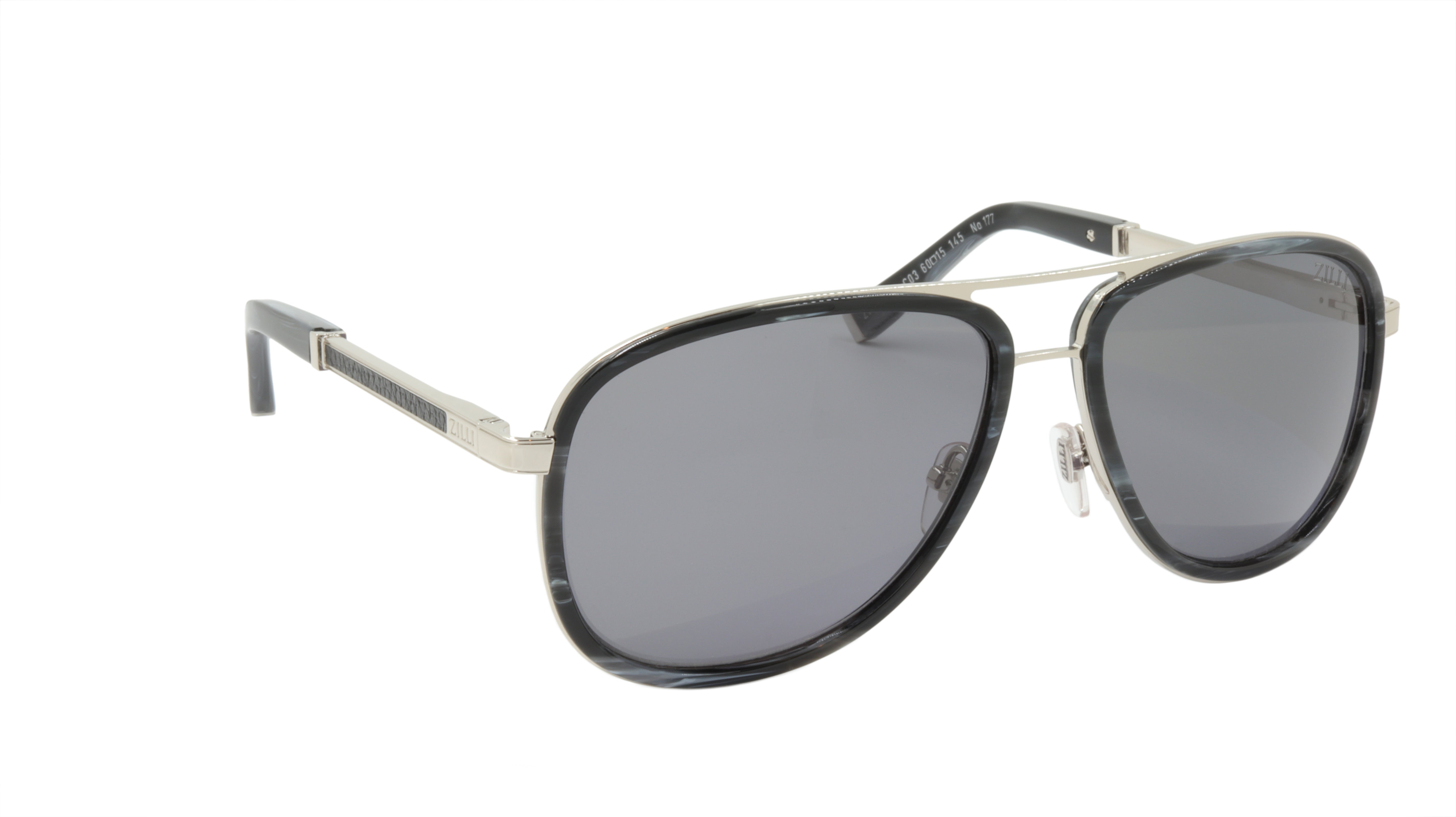 ZILLI Luxury Sunglasses - Titanium & Acetate Frame, Polarized Lenses, Handmade in France (Model ZI 65017 C03) - Perfect for Driving, Travel & Fashion Accessories