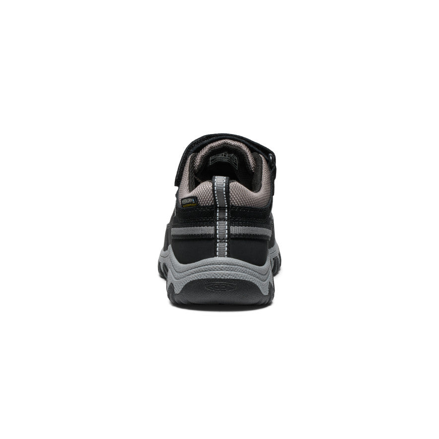 Little Kids' Targhee IV Waterproof Hiking Shoes for Boys & Girls | Black/Steel Grey | Outdoor Adventure, Trail Walking & Camping