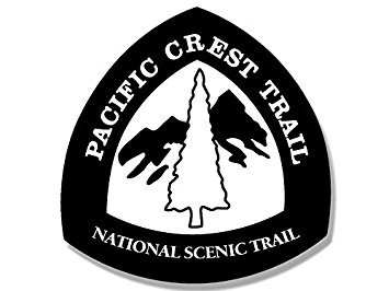 PCT Hiking Magnet - Pacific Crest Trail Sign Shaped Black Magnet (4x4 Inch) - Perfect for Hiking Enthusiasts, Backpacks & Refrigerator Decor