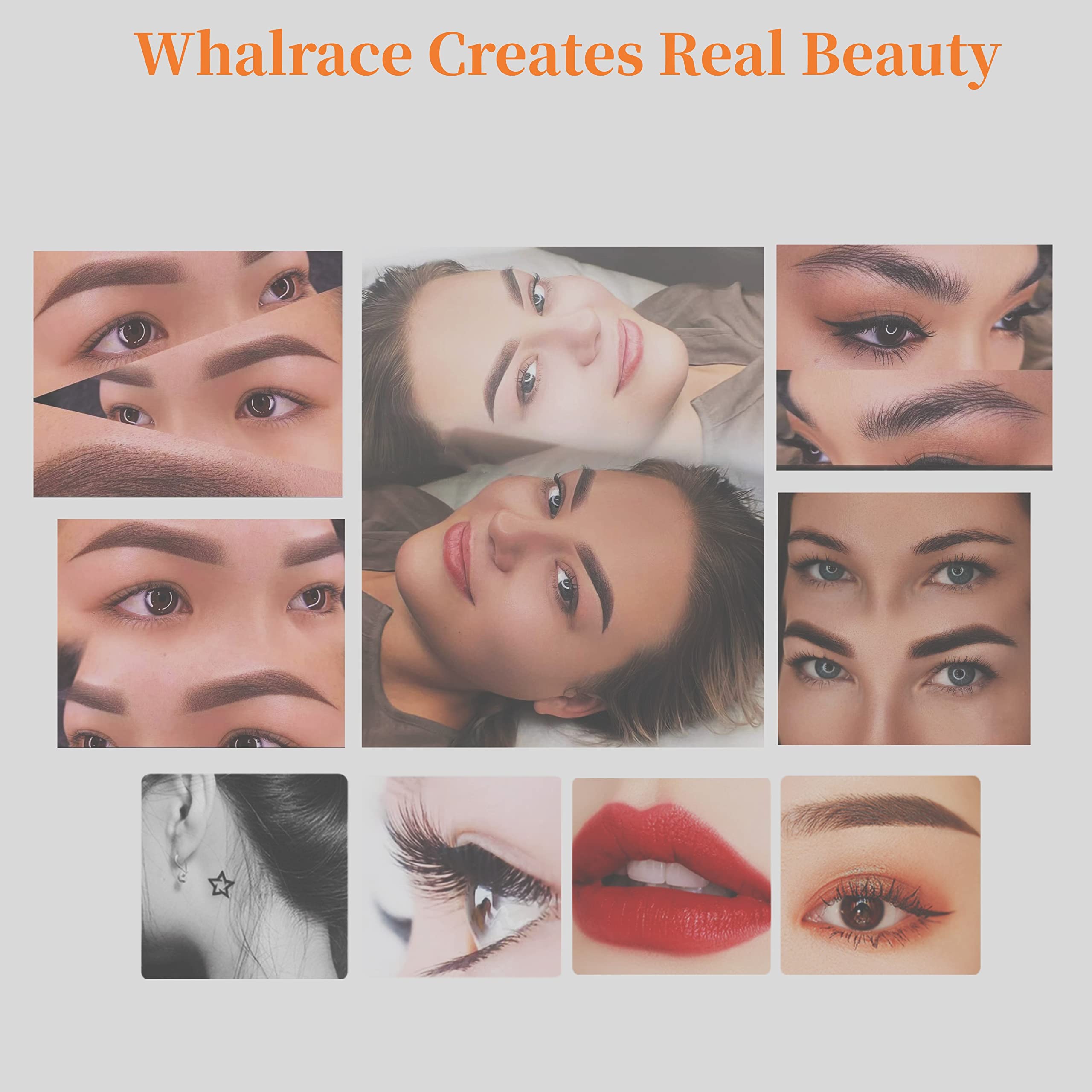 Wireless Permanent Makeup Machine Kit - Professional PMU Tattoo Device with 10 Needles & Lithium Battery for Microblading Eyebrows, Lips, Eyeliner | Portable Rose Gold Design for Salon & Home Use