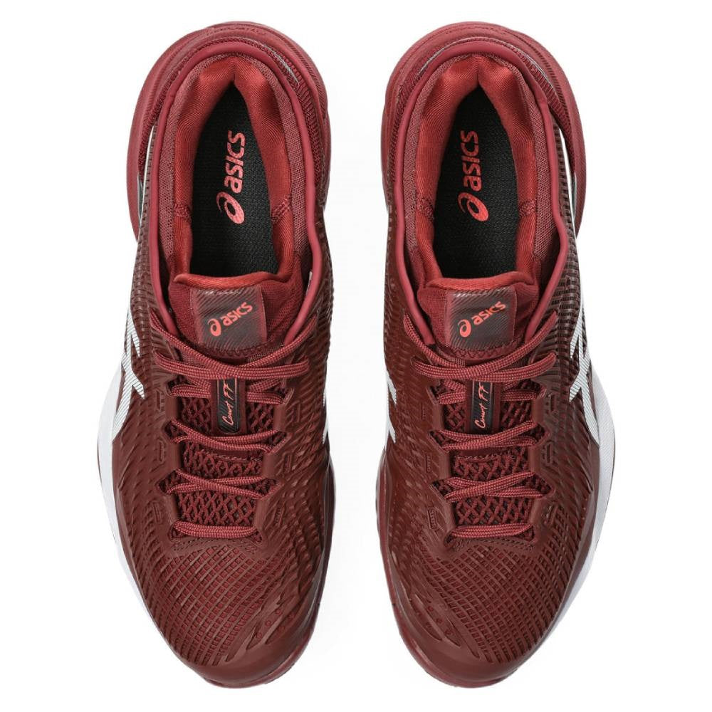 ASICS Court FF 3 Men's Tennis Shoes - High-Performance Indoor/Outdoor Court Sneakers for Tennis & Pickleball (Red/White) - Ideal for Competitive Play & Training Sessions
