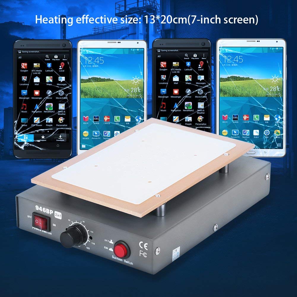 Ejoyous 7 Inch LCD Screen Separator Machine with Built-in Vacuum Pump - Professional Phone Repair Tool for iPhone, Samsung & Smartphones - Hot Plate Heating Removal Equipment (110V US Plug) - Perfect for Cell Phone Repair Shops & DIY Technicians