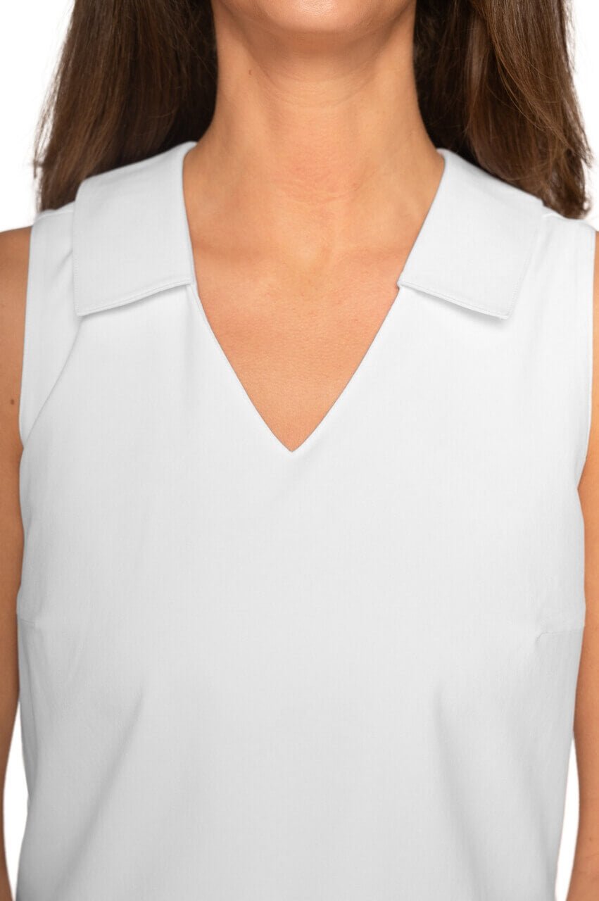 White Tini Time Sport Dress - Women's Athletic Workout Dress for Running, Yoga & Gym - Breathable & Comfortable Activewear
