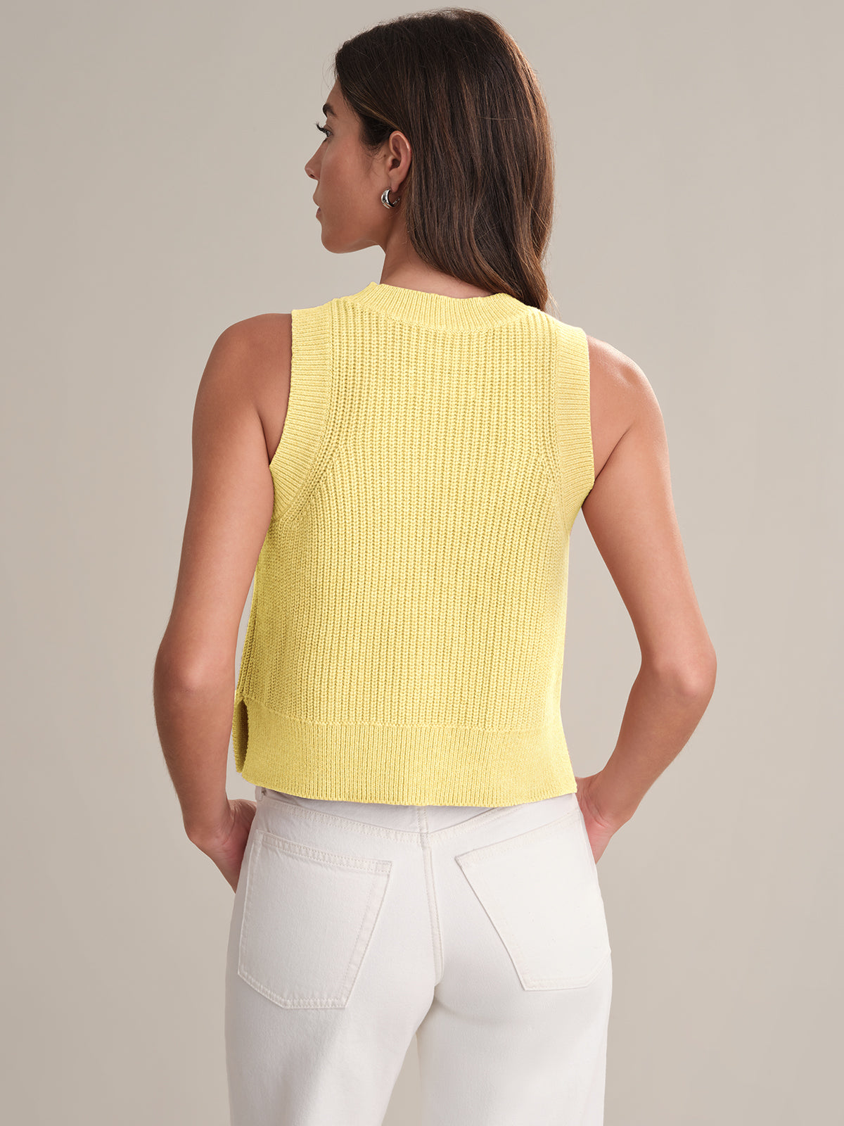 Demi Women's High Neck Cotton Tank Top - Soft Breathable Sleeveless Shirt for Casual Wear, Workout & Layering