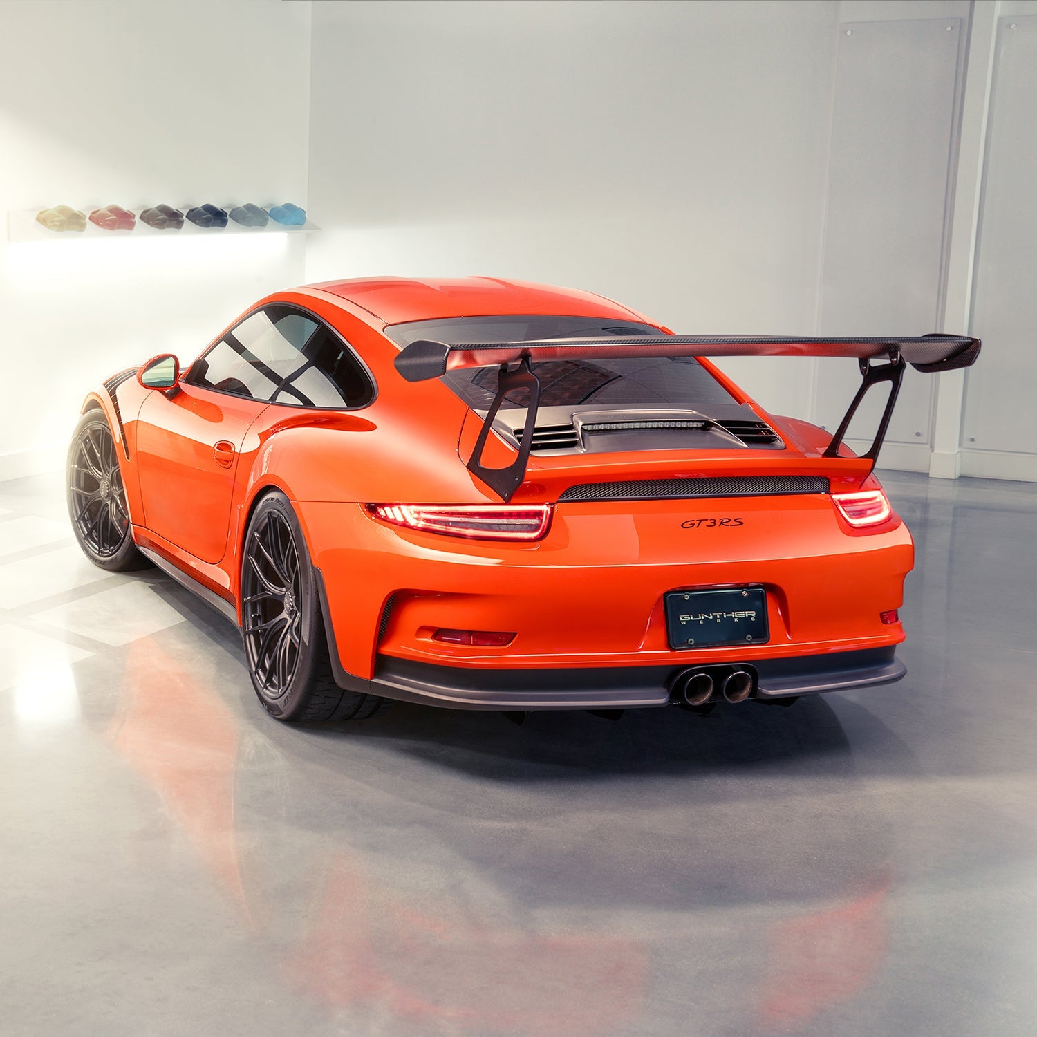 Porsche 991.1 911 GT3RS Extended Wing Risers - High Performance Spoiler Lift Kit for Track Racing & Car Enthusiasts