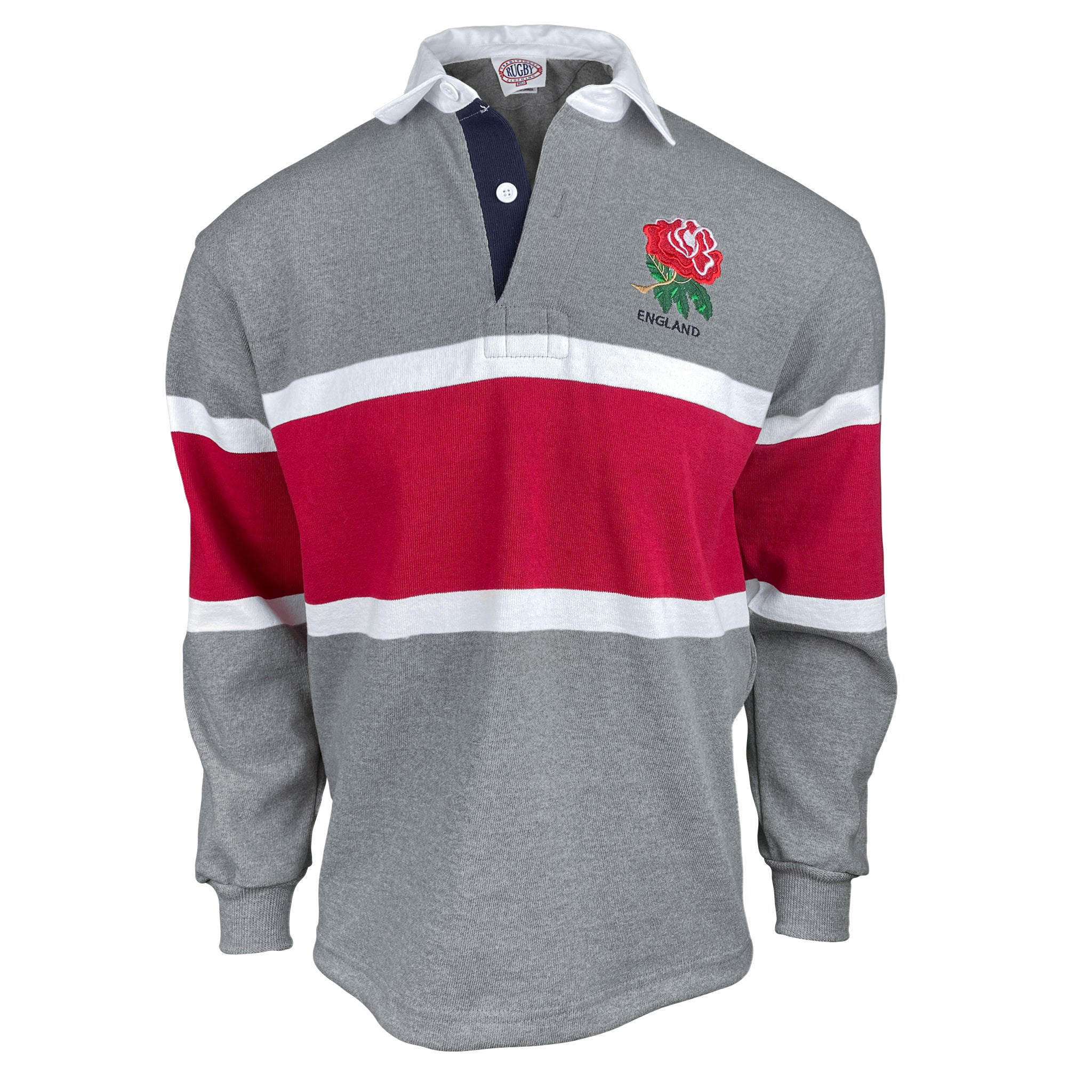 England Oxford Stripe Rugby Jersey - Authentic Vintage Style Rugby Shirt for Men & Women - Perfect for Sports, Casual Wear & Fan Outfits