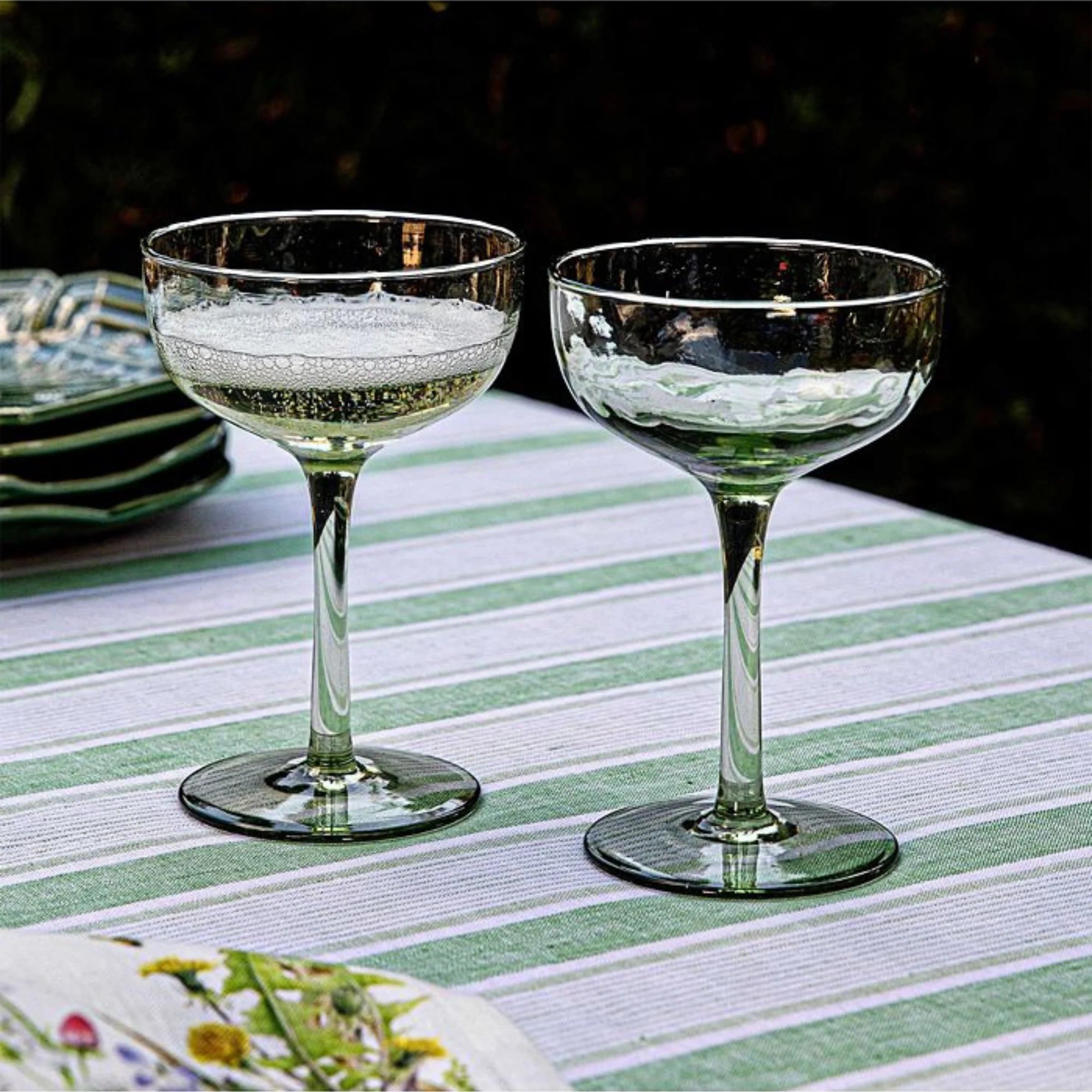 Juliska Puro Cocktail Coupe Set of 2 - Elegant Glassware for Champagne, Cocktails & Desserts - Perfect for Parties, Weddings & Home Entertaining