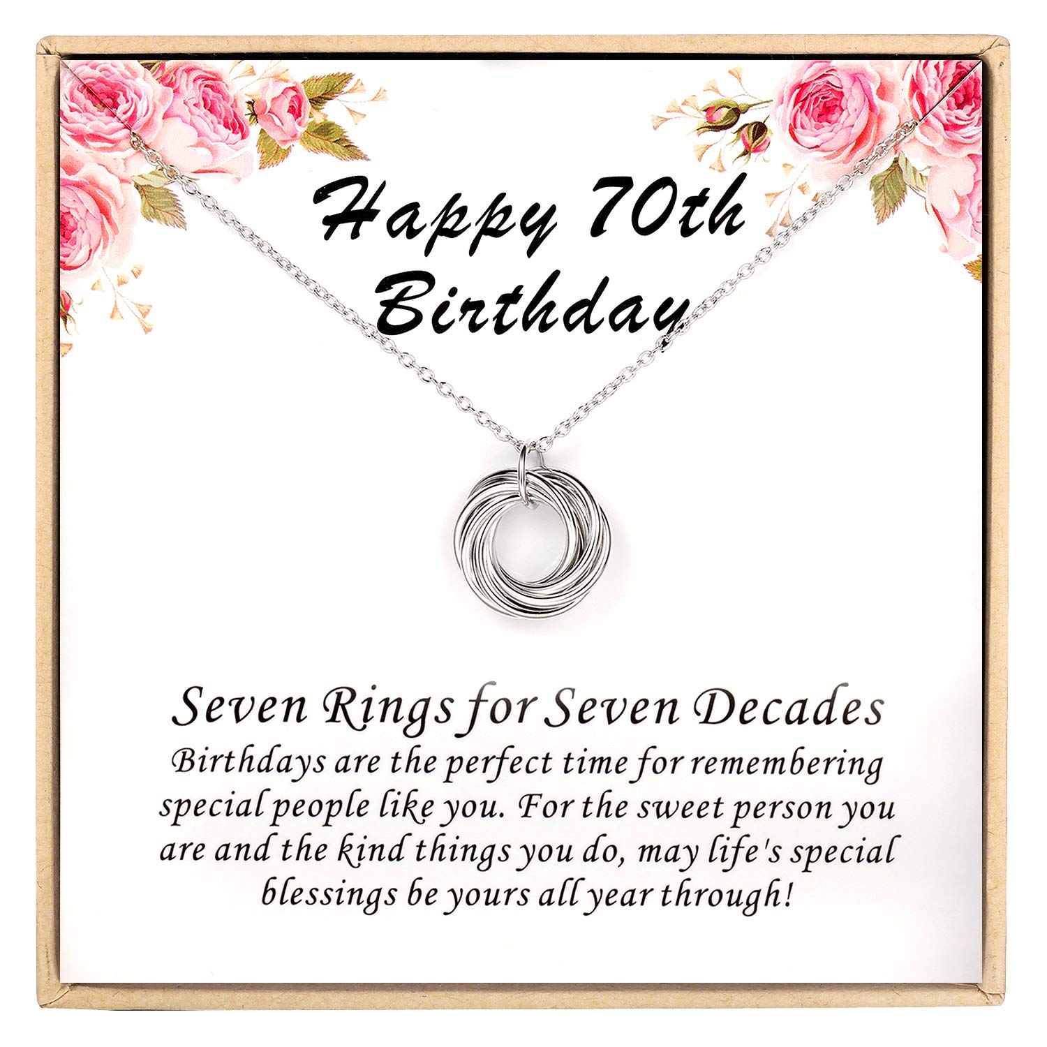 CHICLOVE 925 Sterling Silver Birthday Necklace for Women - Elegant 30th 40th 50th 60th 70th 80th 90th Birthday Gift Jewelry - Perfect for Anniversaries, Mother's Day & Special Occasions