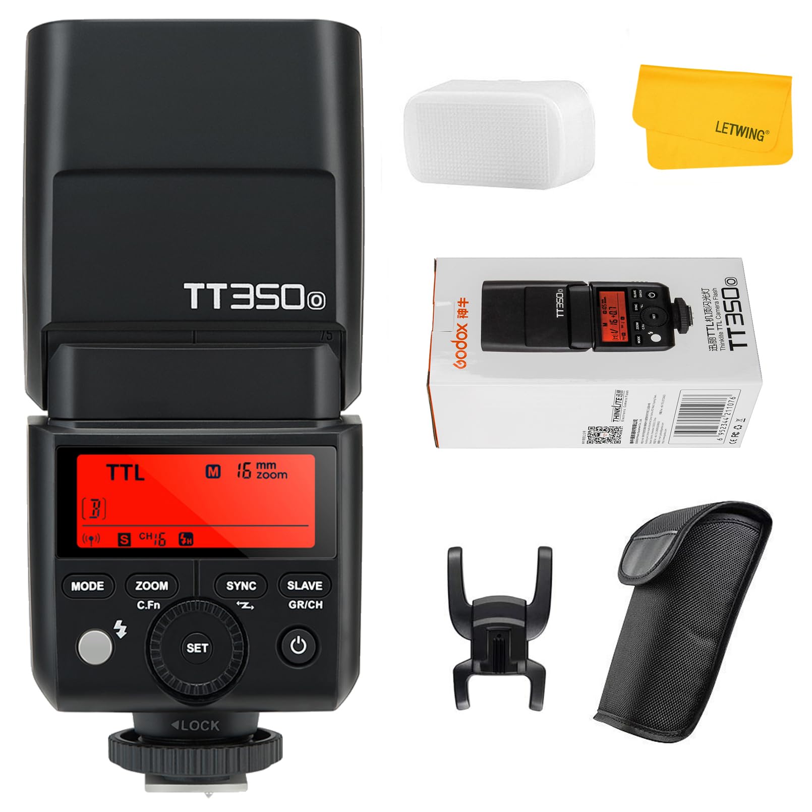 Godox TT350O Mini TTL 2.4G Wireless Flash for Olympus & Panasonic Cameras | GN36 HSS Speedlite up to 1/8000s | Compact Camera Flash for Travel & Portrait Photography