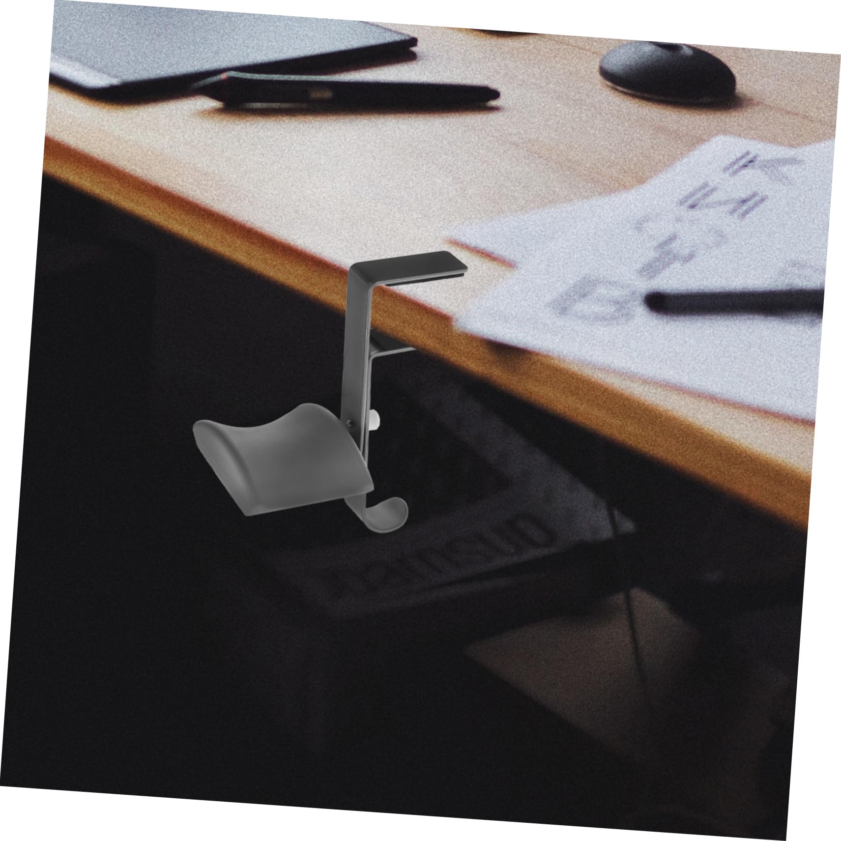 Premium Metal Headphone Stand with Extendable Silicone Pad - Luxshiny Desk Headset Holder for Monitor Mounting | Perfect for Gaming Setup, Home Office & Workspace Organization