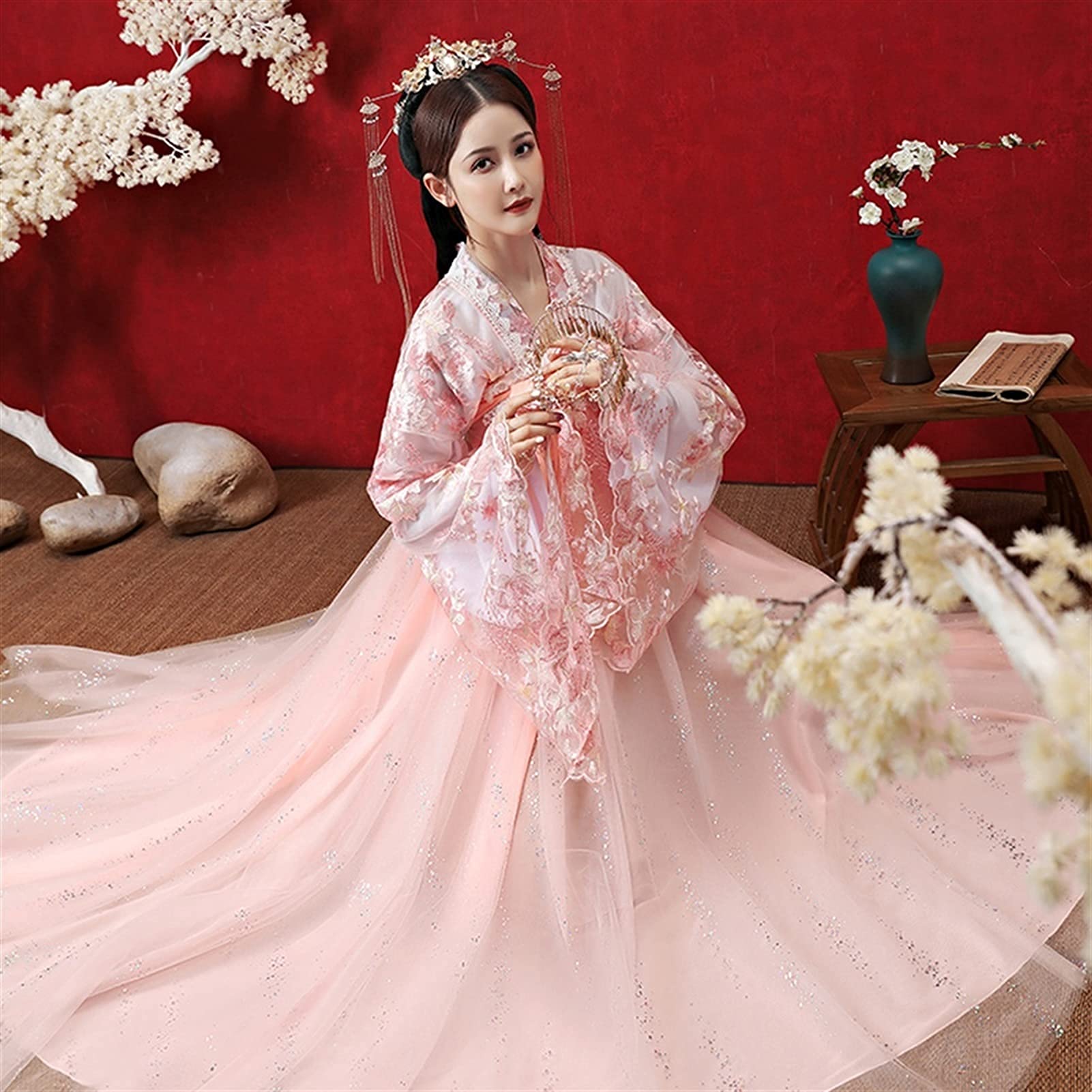 Elegant Hanfu Dress for Women - Traditional Chinese Costume Fairy Skirt | Stage Performance, Cosplay & Cultural Events Outfit