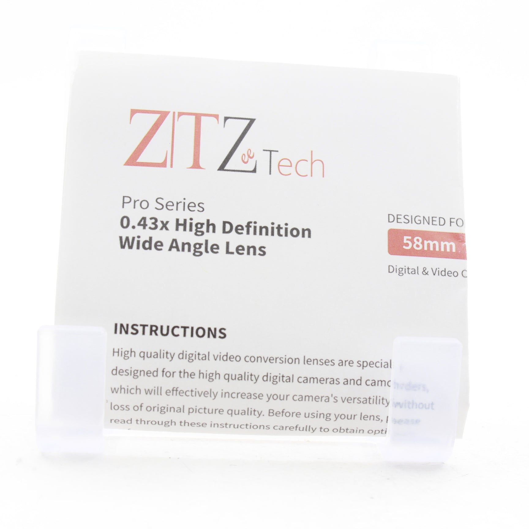 ZTZ Tech Professional 58mm 0.43x Wide Angle Lens for DSLR Cameras - Perfect for Landscape, Architecture & Travel Photography (Used)