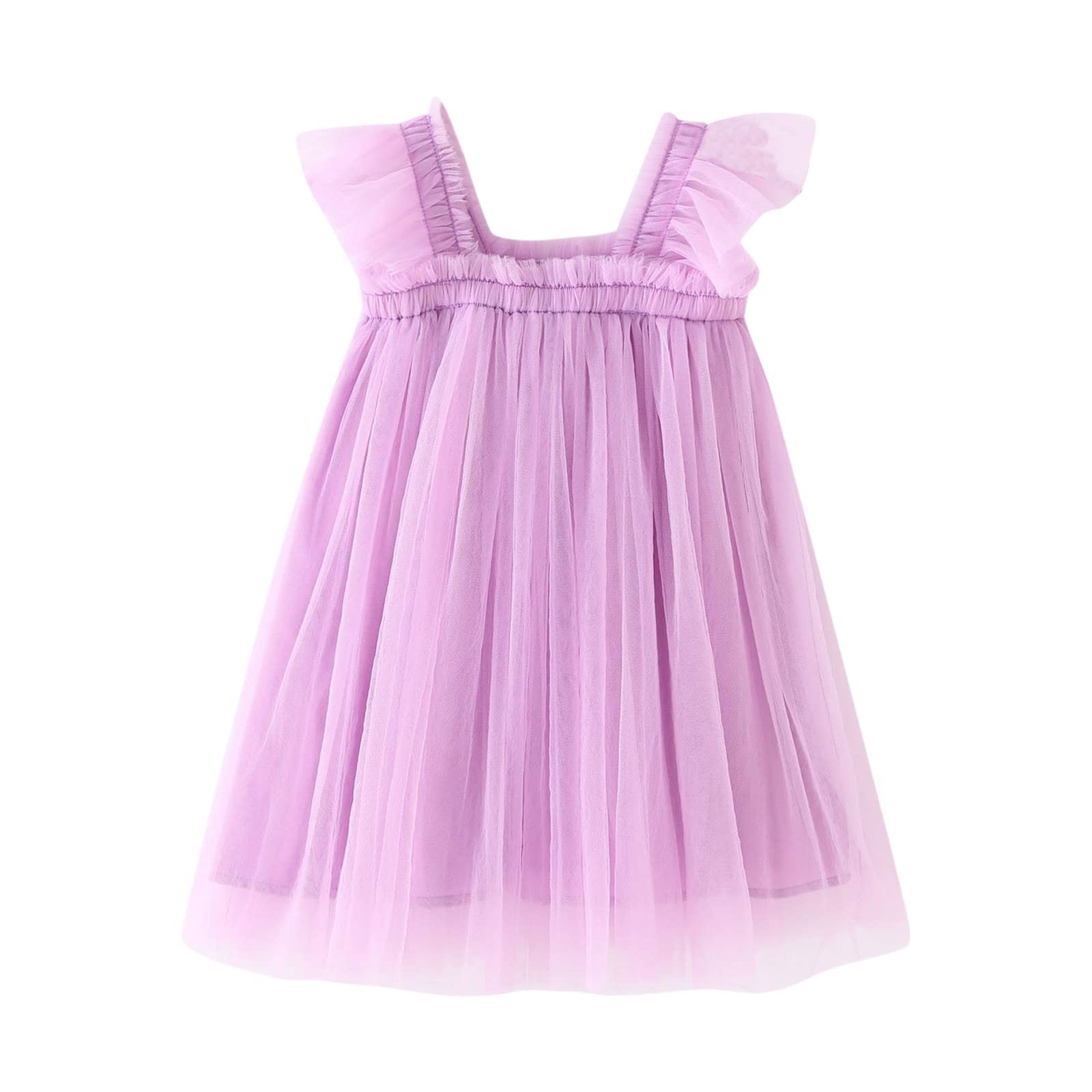 Baby Girls Toddler Tutu Dress - Sleeveless Girls Party & Beach Dress for Kids - Cute Formal & Casual Outfits for Birthday, Photo Shoots & Summer Vacations