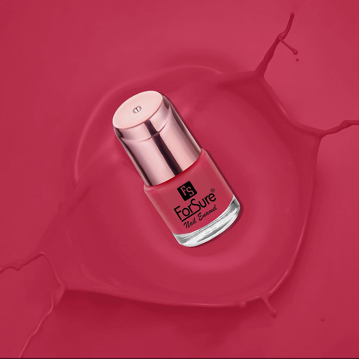 ForSure Quick Dry Gel Nail Polish - Glossy Pink for Manicures & Pedicures