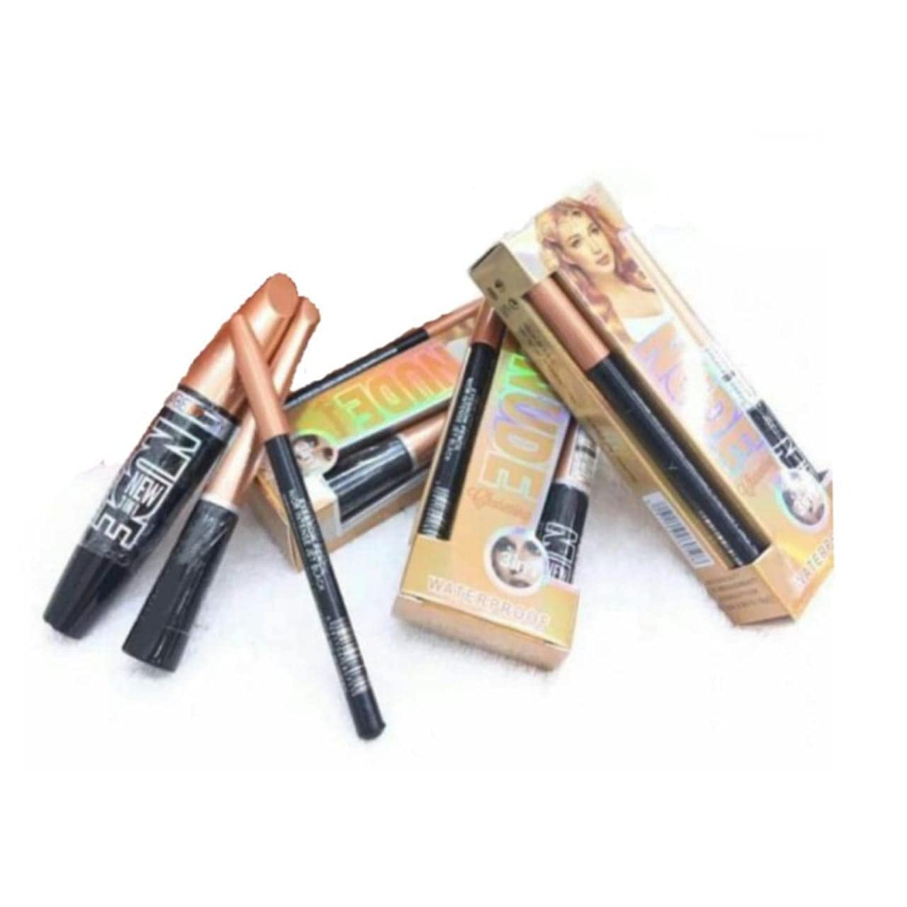Waterproof Long-Lasting Eye Makeup Combo Kit - Eyeliner, Mascara & Eyebrow Pencil Set (3-Piece) | Perfect for Daily Wear, Parties & Special Occasions
