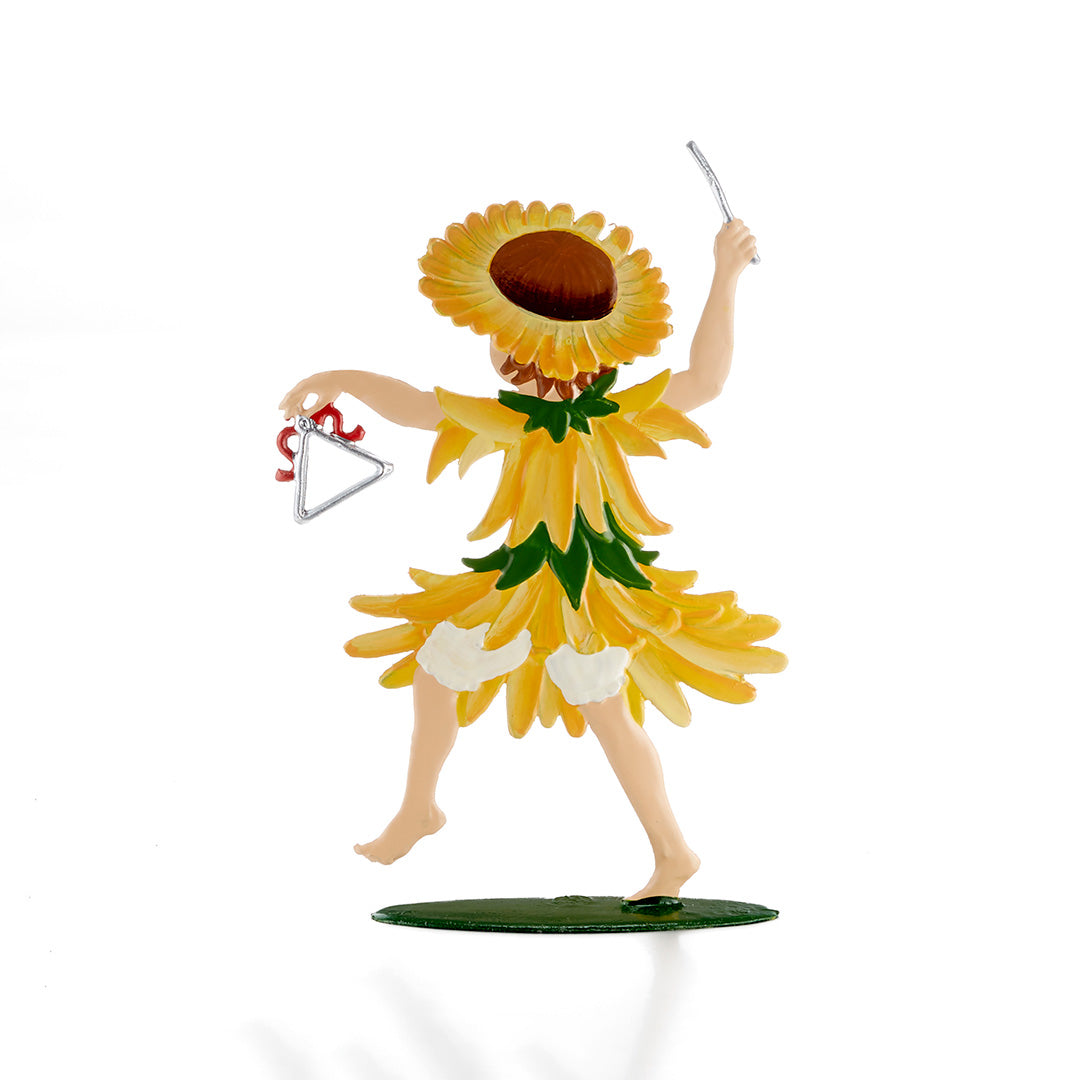 Wilhelm Schweizer Pewter Sunny Day Girl Figurine - Handcrafted Collectible for Home Decor, Gifts & Garden Accents