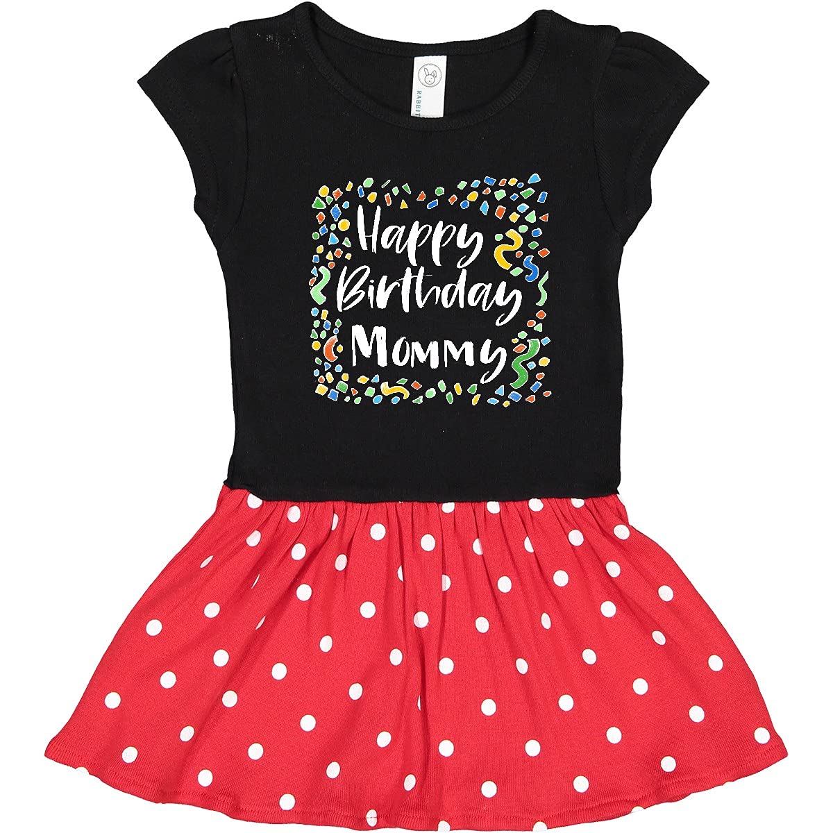 Inktastic Happy Birthday Mommy Toddler Dress - Cute 2T Girls' Birthday Outfit for Parties & Celebrations | Toddler Girl's Special Occasion Dress